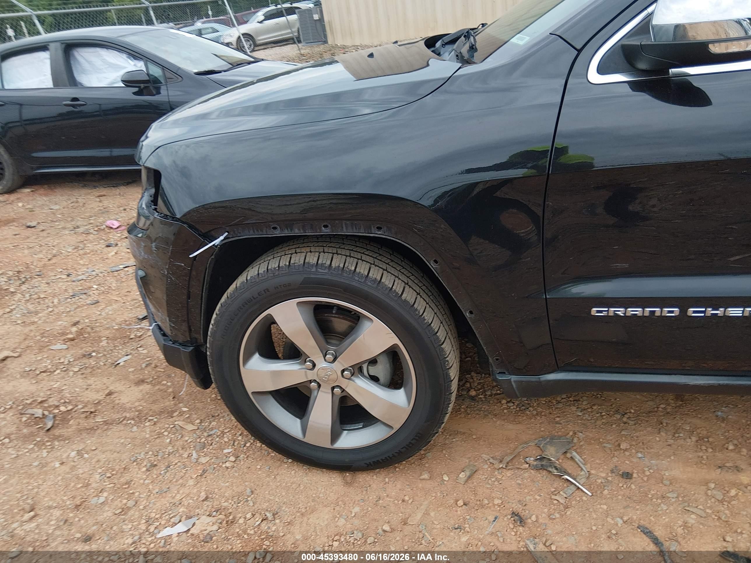 2015 Jeep Grand Cherokee Limited Black vin: 1C4RJEBG9FC792863