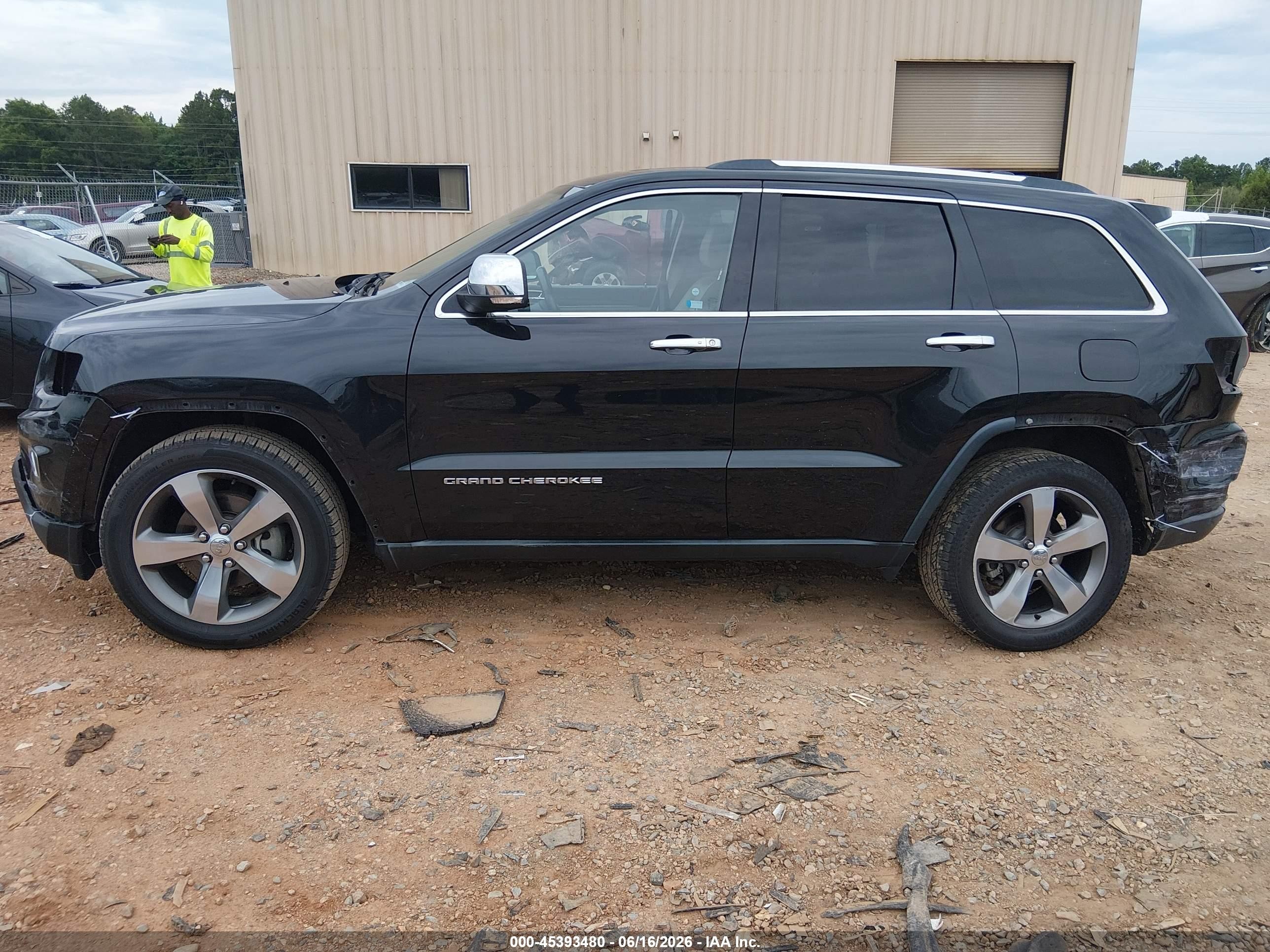 2015 Jeep Grand Cherokee Limited Black vin: 1C4RJEBG9FC792863