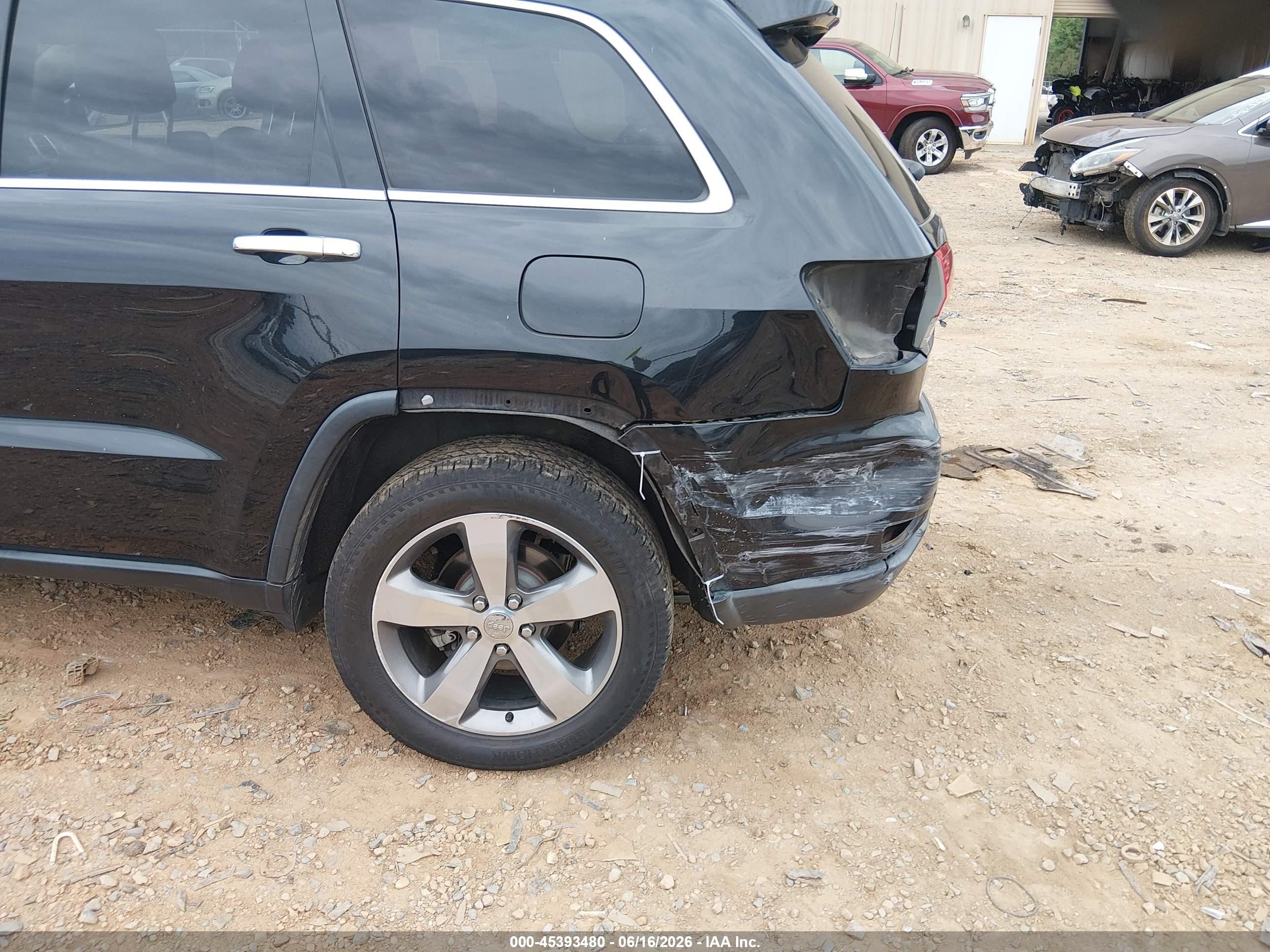 2015 Jeep Grand Cherokee Limited Black vin: 1C4RJEBG9FC792863