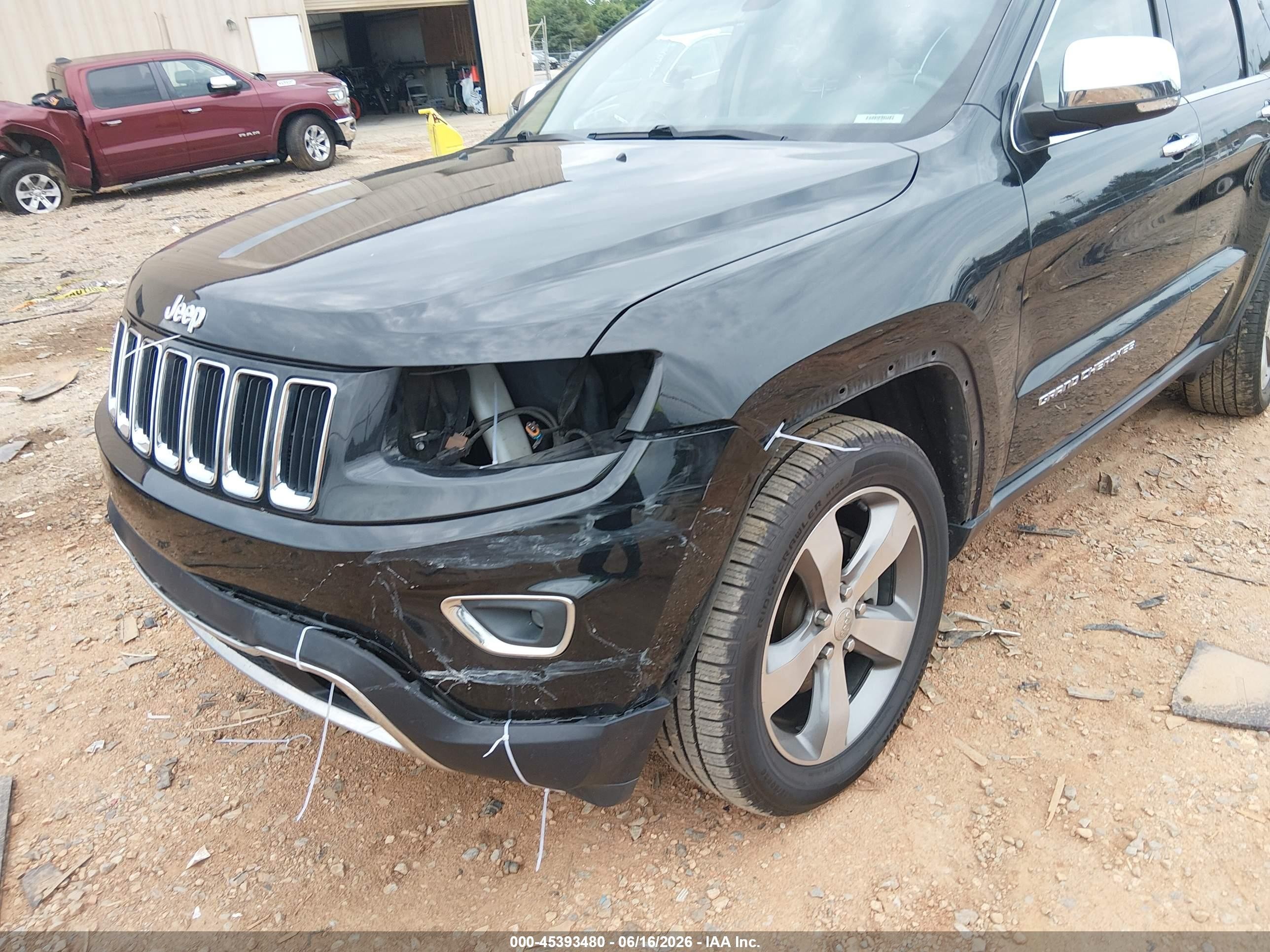 2015 Jeep Grand Cherokee Limited Black vin: 1C4RJEBG9FC792863