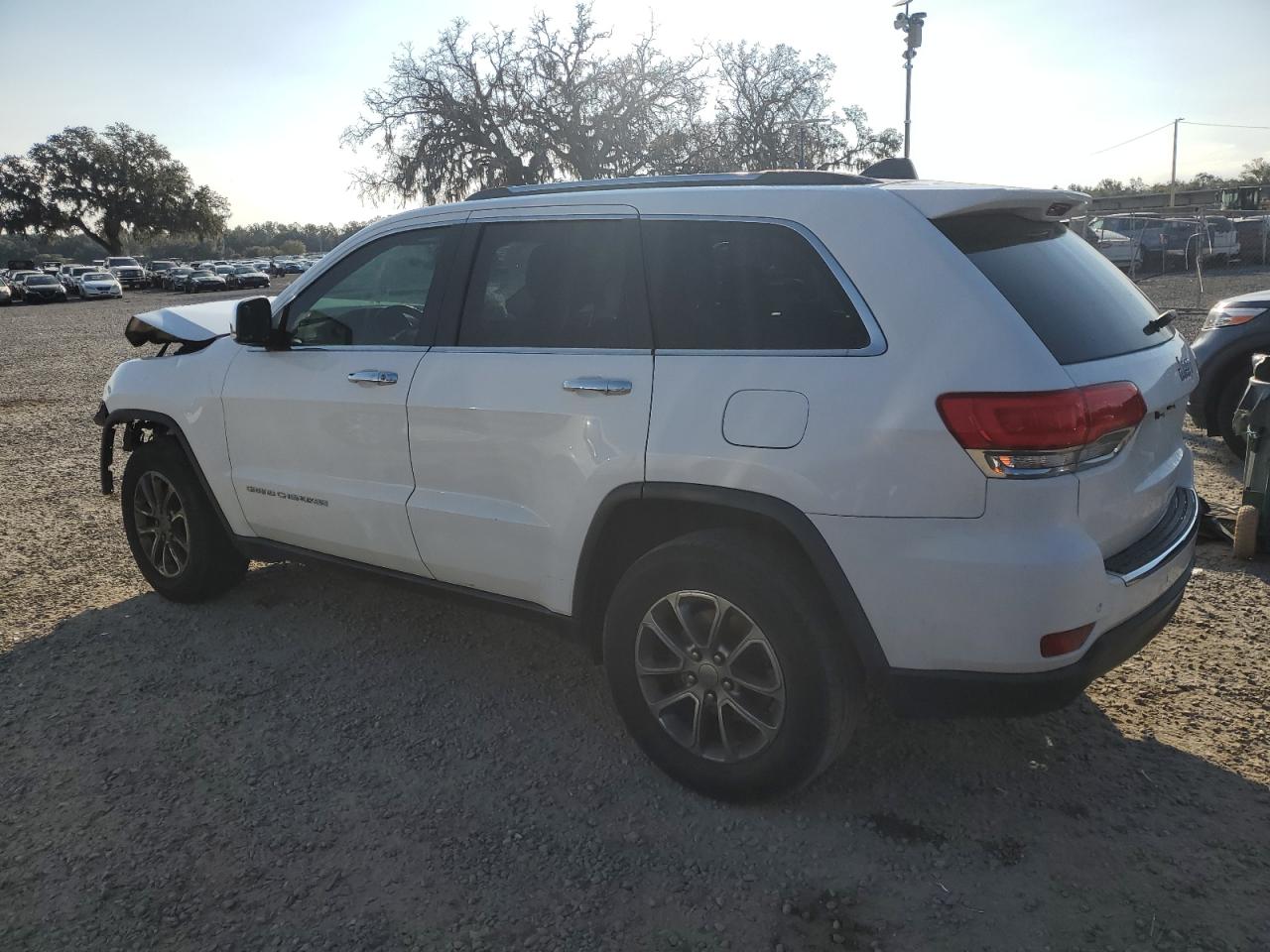 2015 Jeep Grand Cherokee Limited White vin: 1C4RJEBG9FC823092