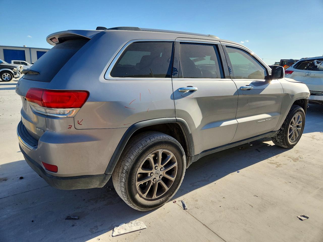 2015 Jeep Grand Cherokee Limited Silver vin: 1C4RJEBG9FC841057