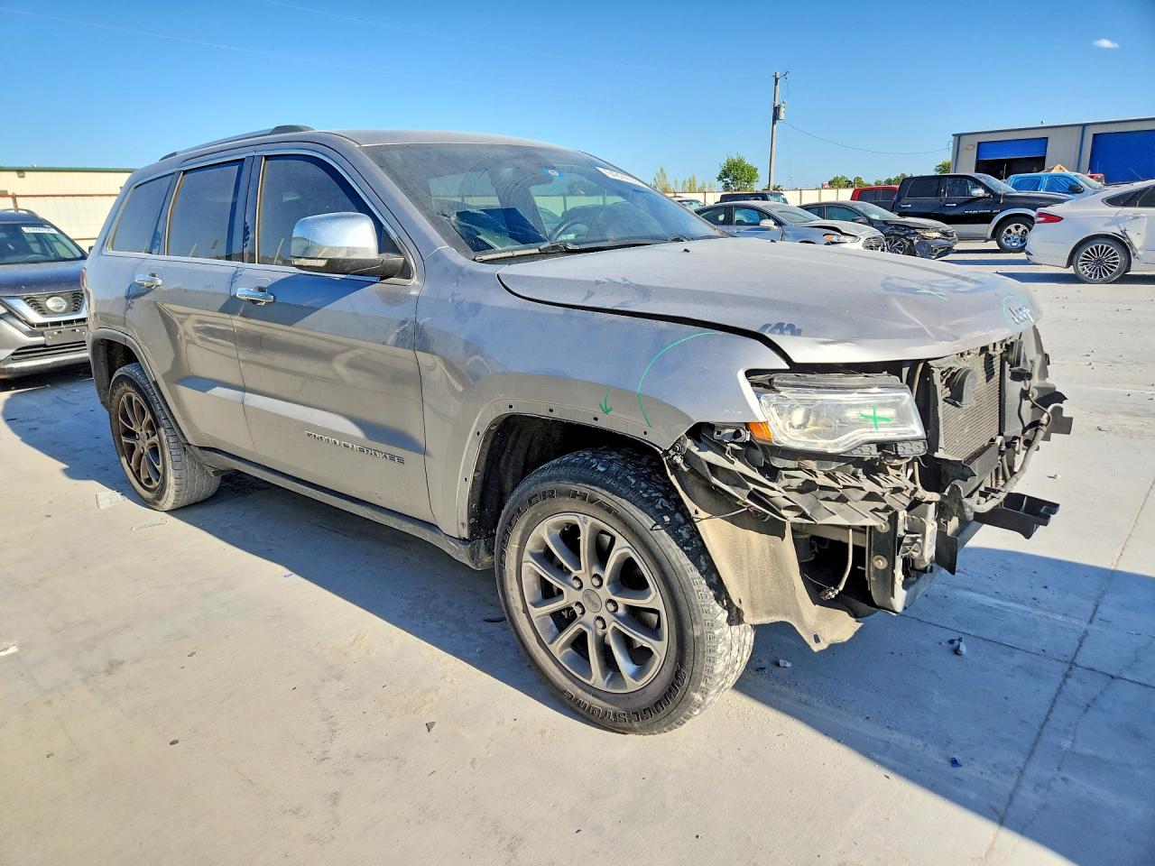 2015 Jeep Grand Cherokee Limited Silver vin: 1C4RJEBG9FC841057