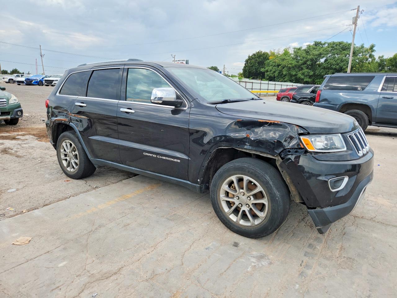 2015 Jeep Grand Cherokee Limited Charcoal vin: 1C4RJEBG9FC887830