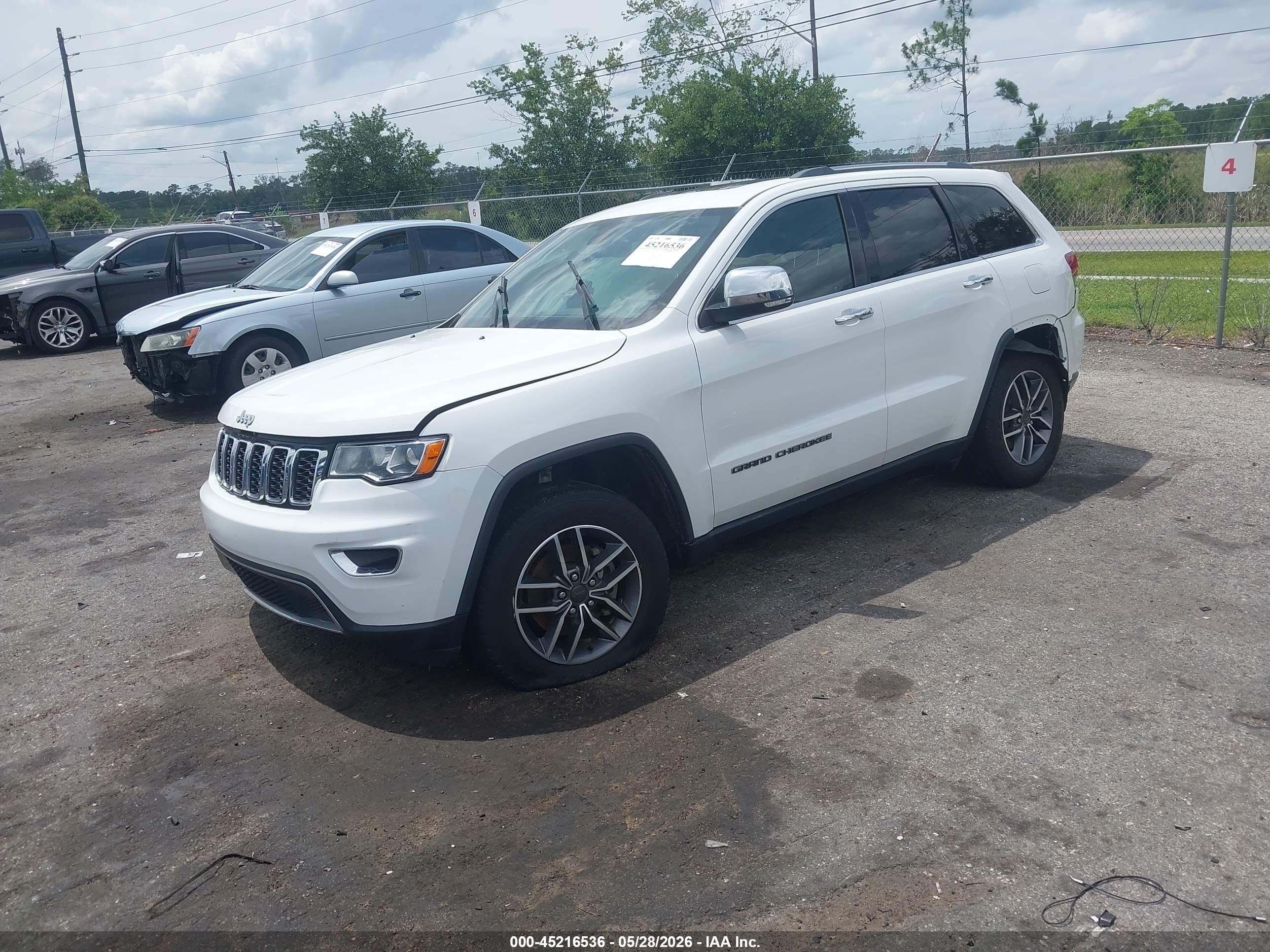 2020 Jeep Grand Cherokee Limited 4x2 White vin: 1C4RJEBG9LC294724