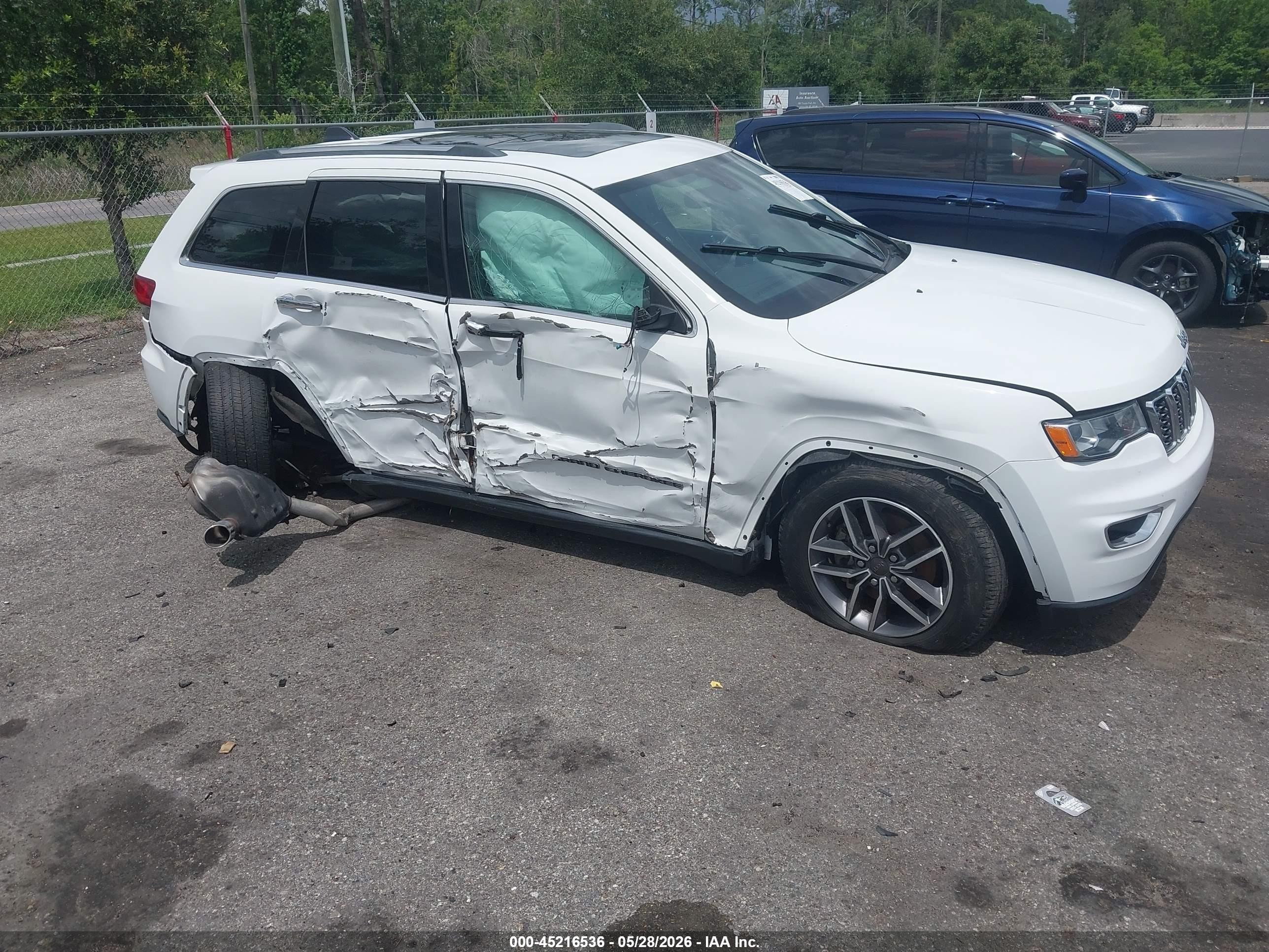 2020 Jeep Grand Cherokee Limited 4x2 White vin: 1C4RJEBG9LC294724