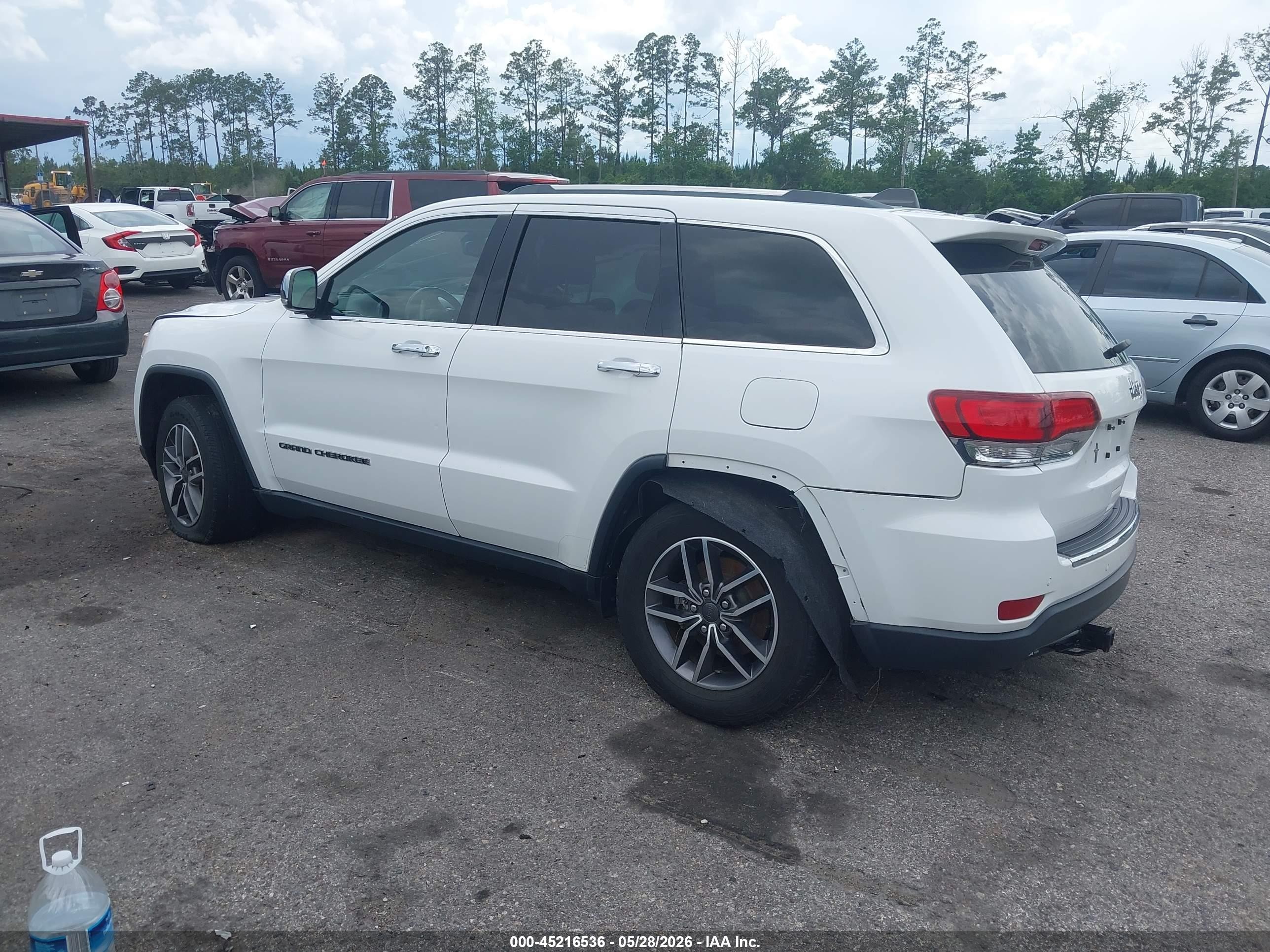 2020 Jeep Grand Cherokee Limited 4x2 White vin: 1C4RJEBG9LC294724