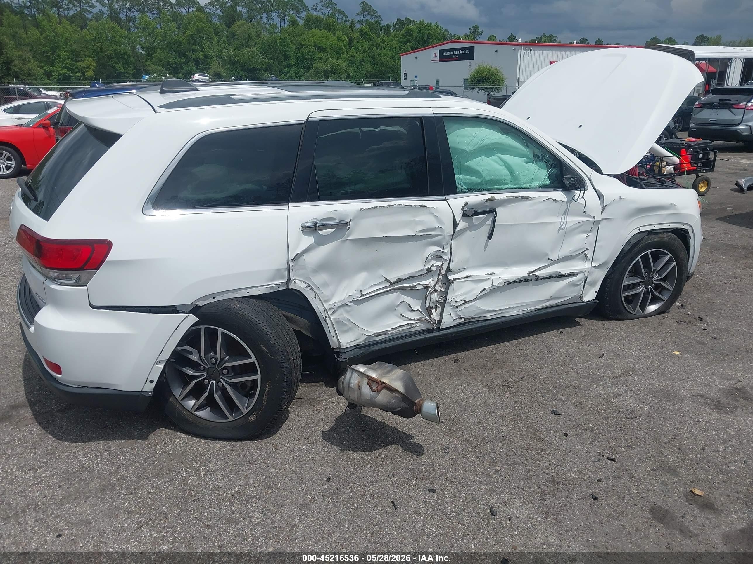 2020 Jeep Grand Cherokee Limited 4x2 White vin: 1C4RJEBG9LC294724