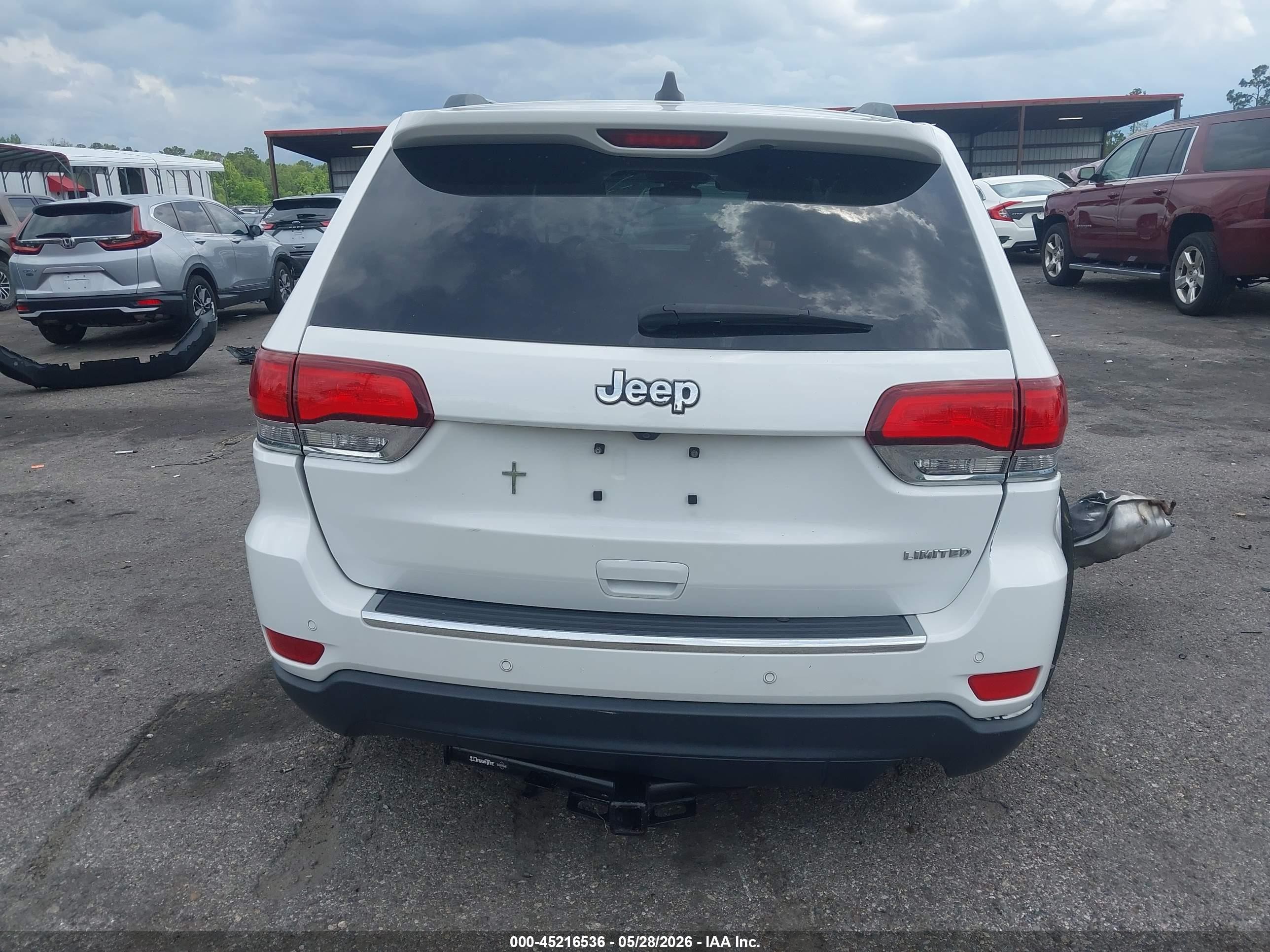 2020 Jeep Grand Cherokee Limited 4x2 White vin: 1C4RJEBG9LC294724