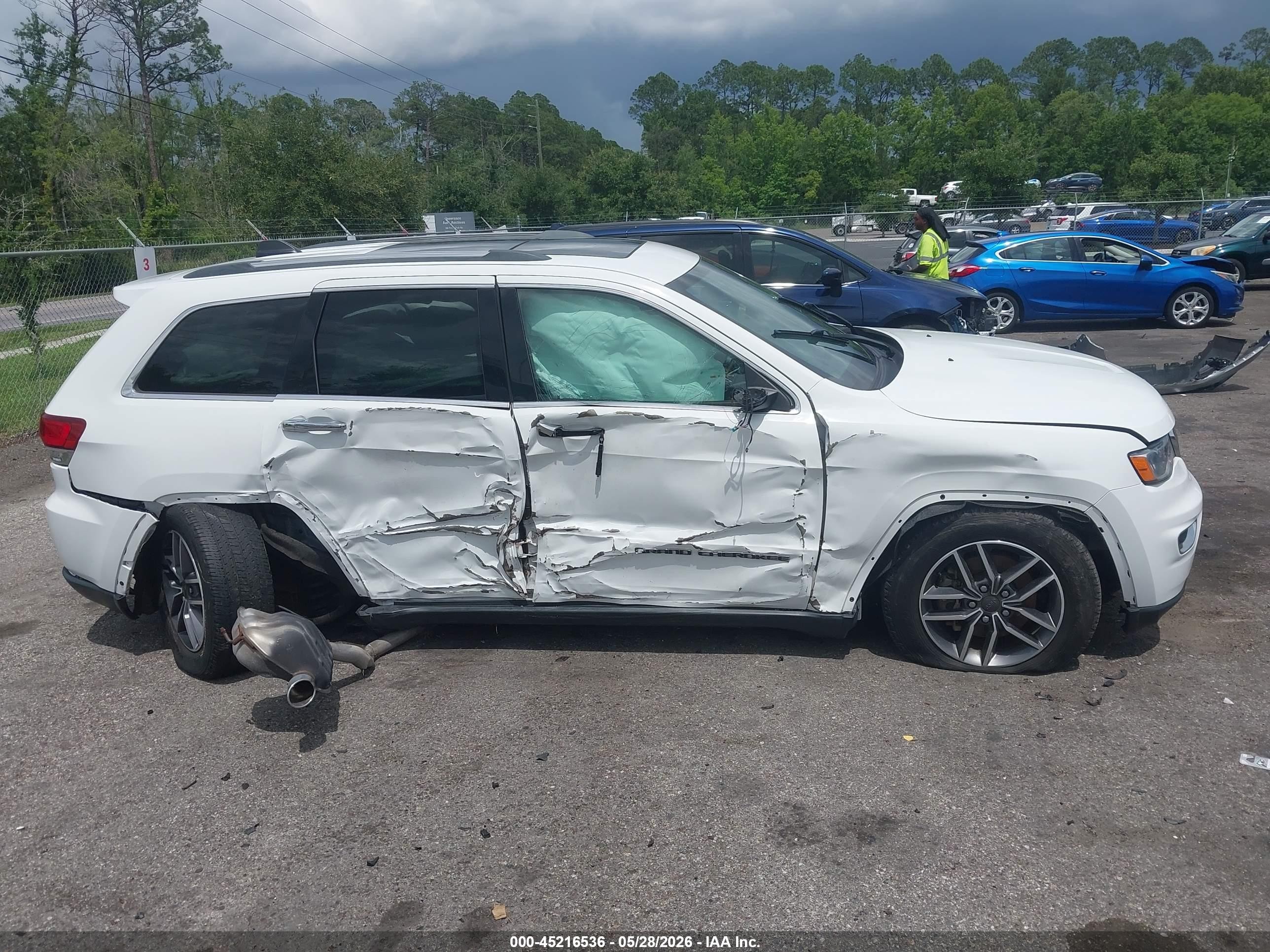 2020 Jeep Grand Cherokee Limited 4x2 White vin: 1C4RJEBG9LC294724