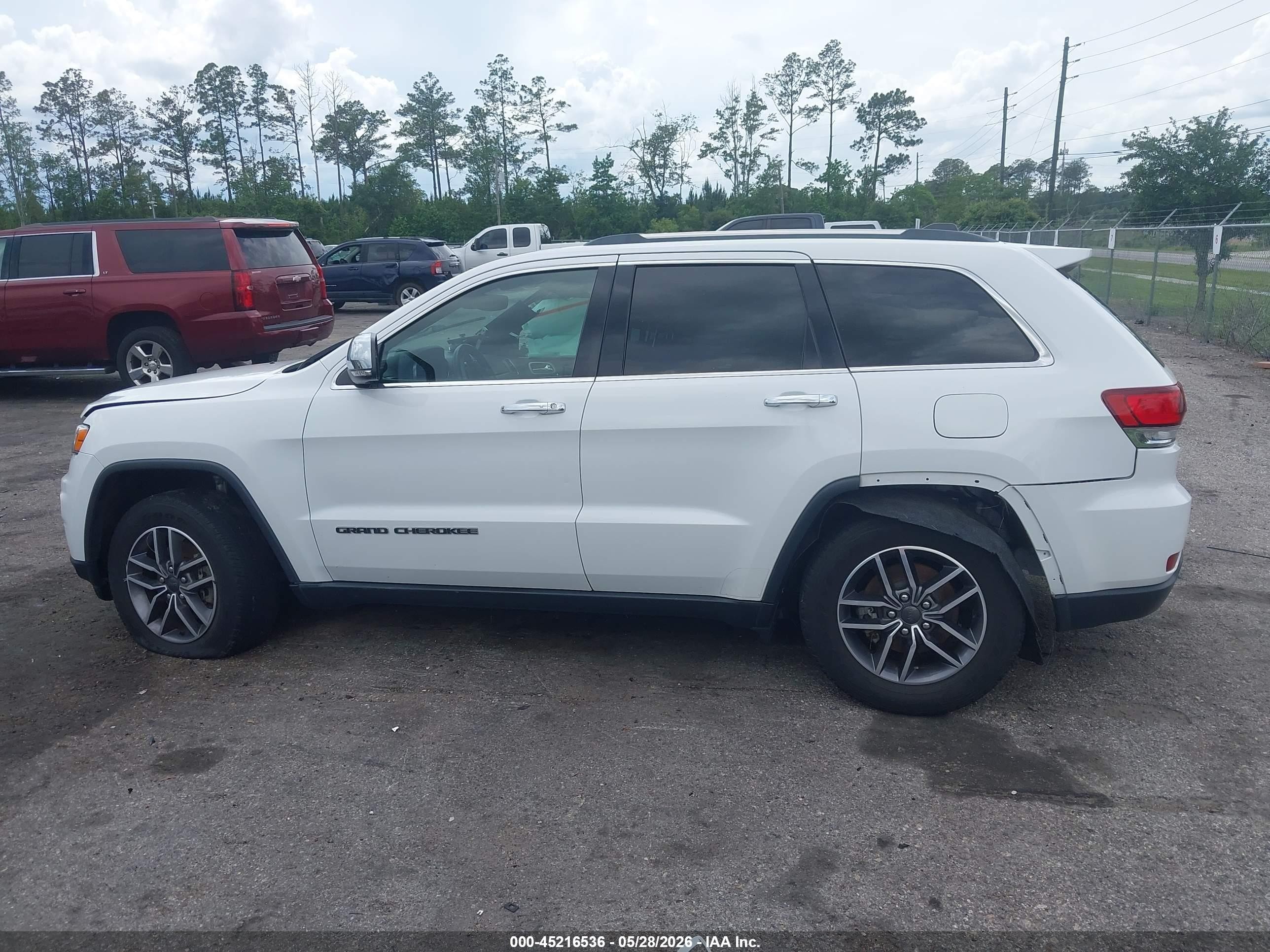 2020 Jeep Grand Cherokee Limited 4x2 White vin: 1C4RJEBG9LC294724
