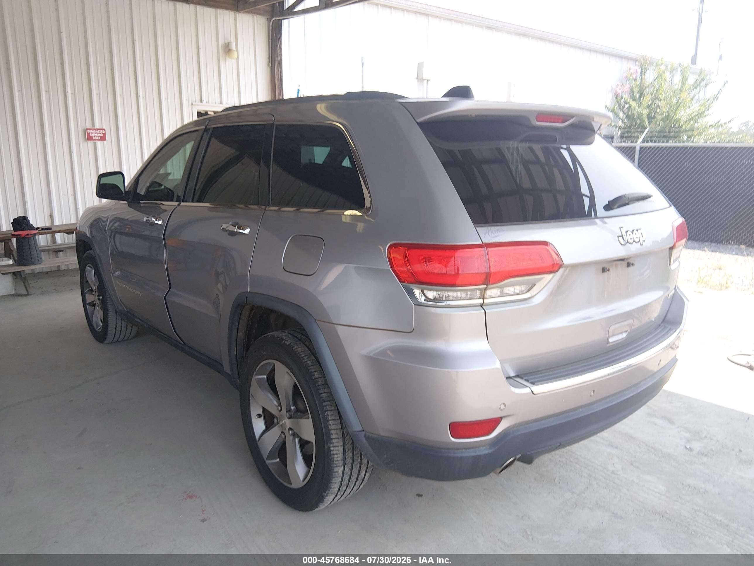 2014 Jeep Grand Cherokee Limited Silver vin: 1C4RJEBGXEC151137