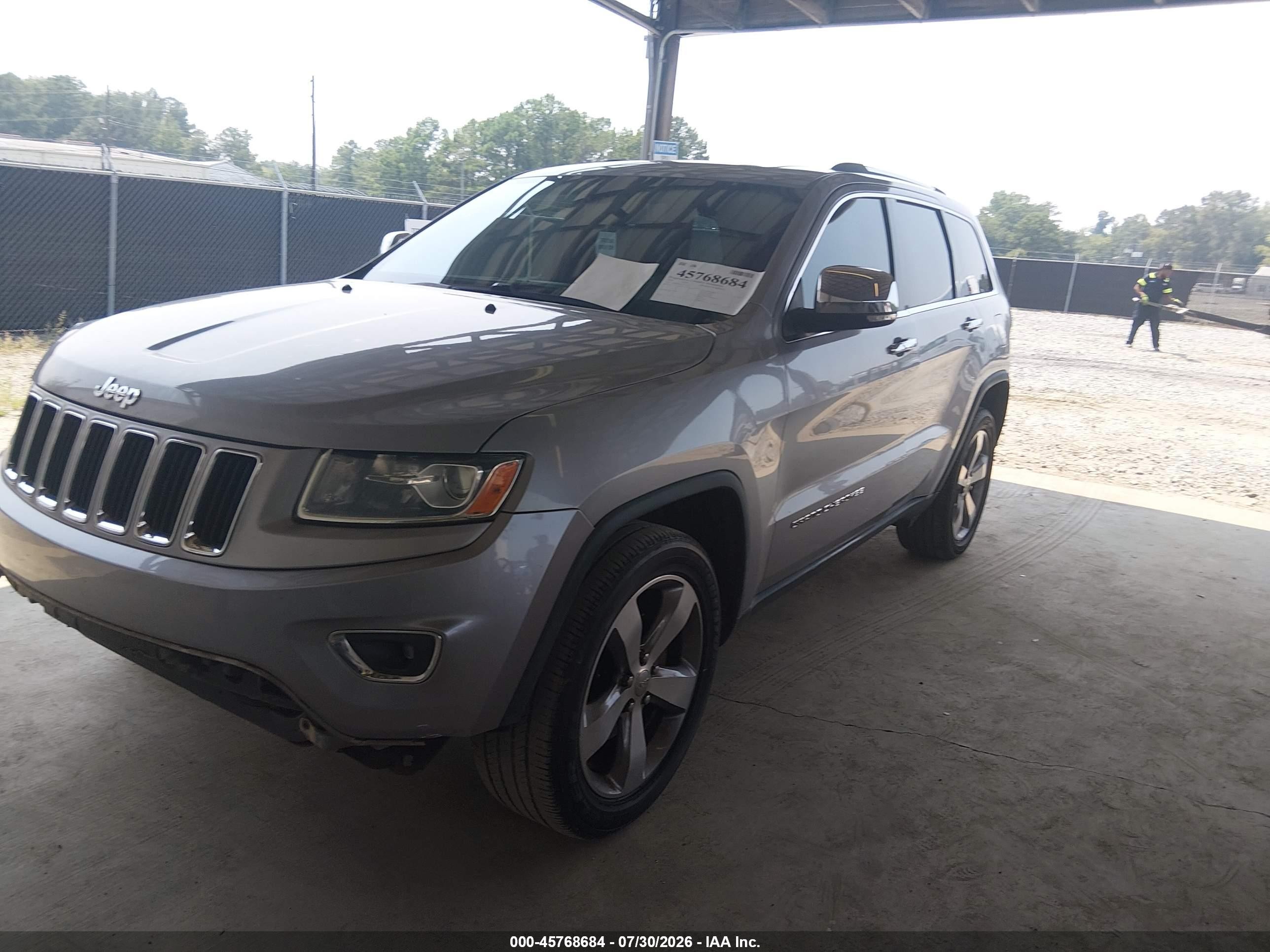 2014 Jeep Grand Cherokee Limited Silver vin: 1C4RJEBGXEC151137
