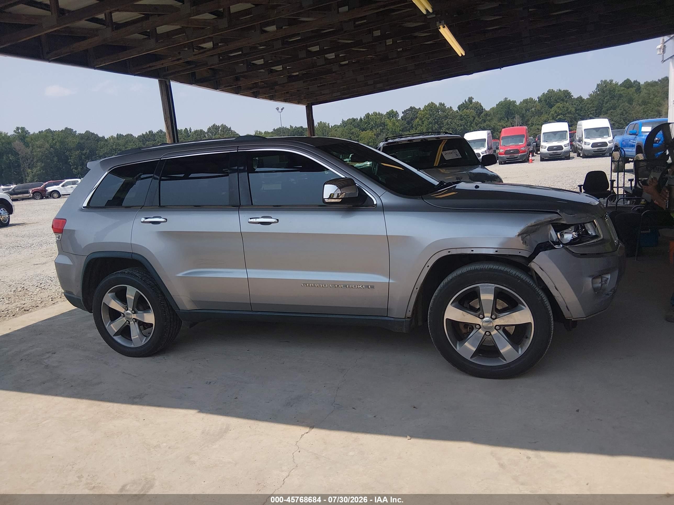 2014 Jeep Grand Cherokee Limited Silver vin: 1C4RJEBGXEC151137