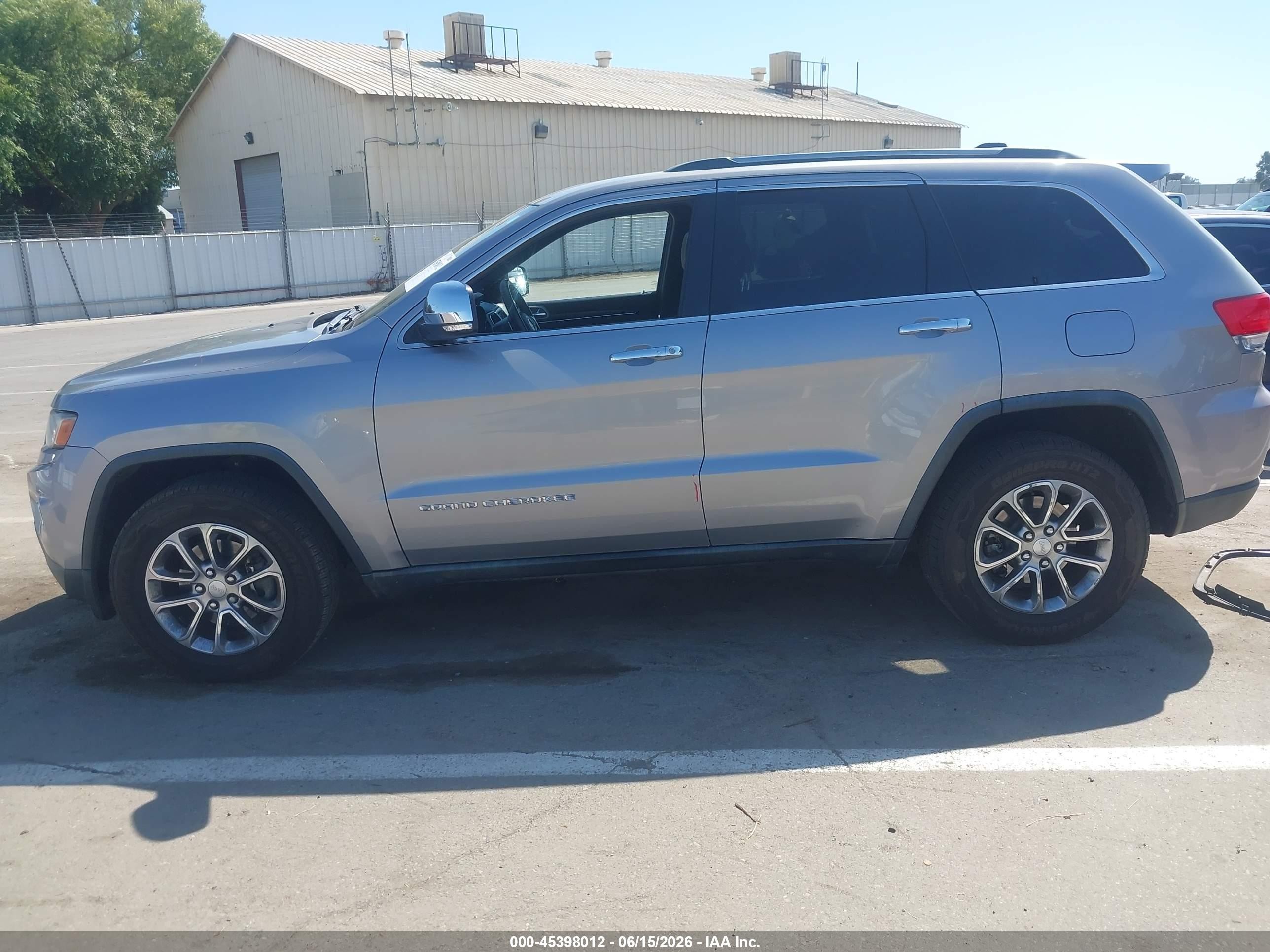 2014 Jeep Grand Cherokee Limited Silver vin: 1C4RJEBGXEC192514