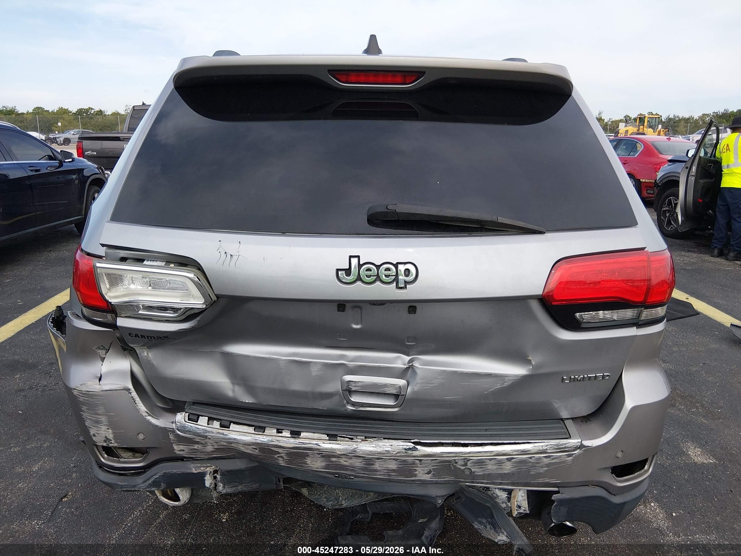2014 Jeep Grand Cherokee Limited Silver vin: 1C4RJEBGXEC234857