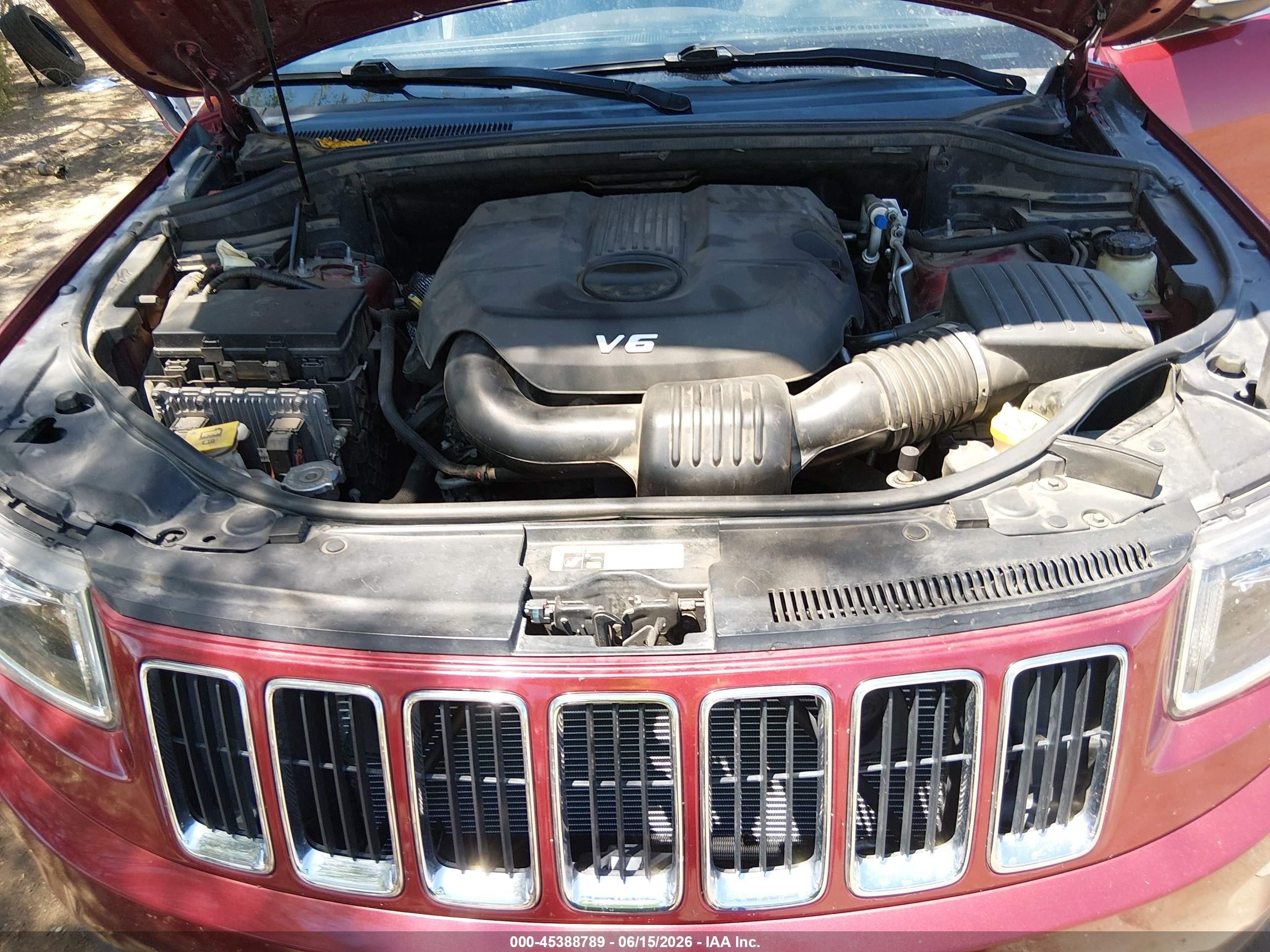2014 Jeep Grand Cherokee Limited Red vin: 1C4RJEBGXEC255918