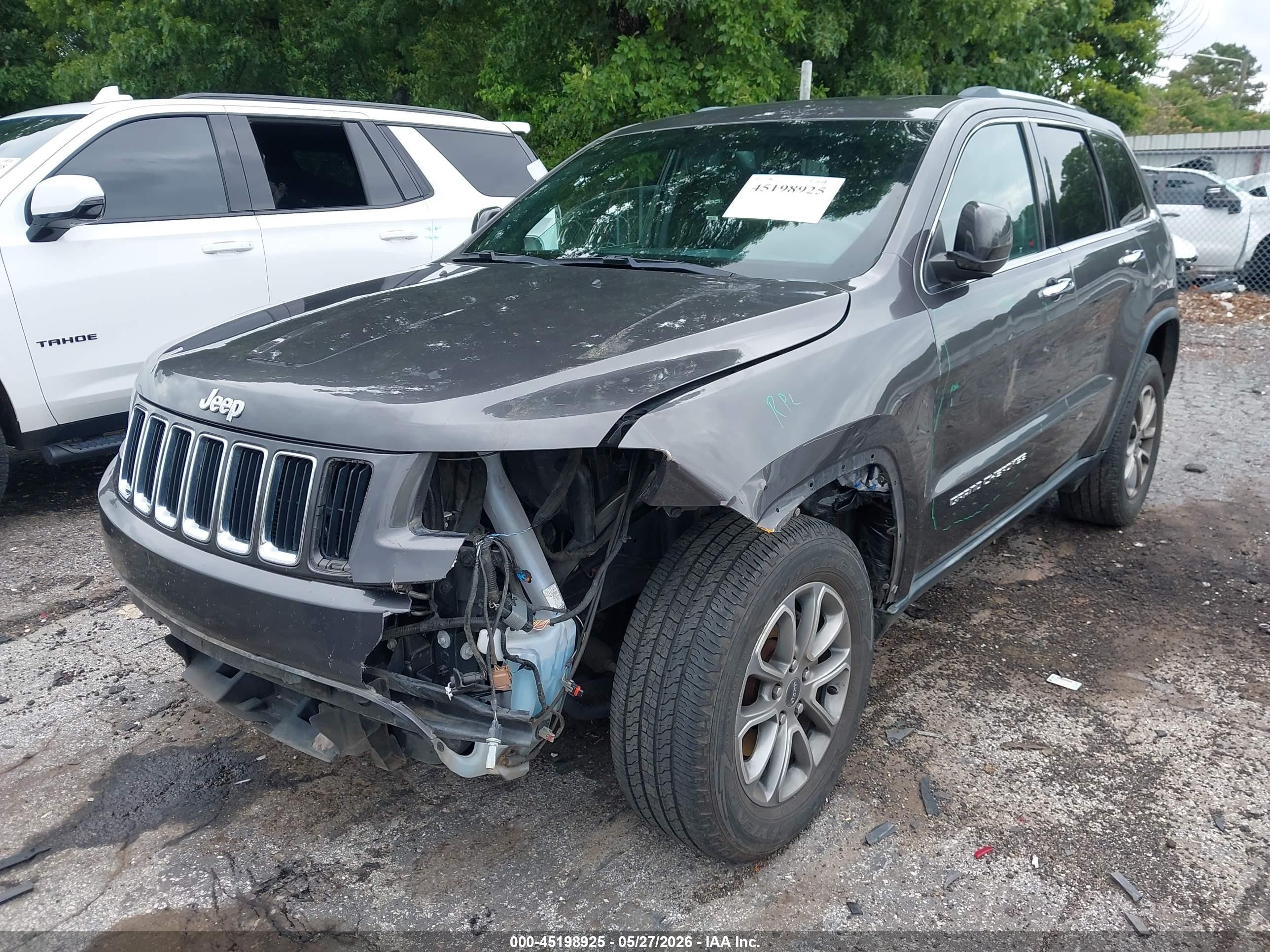 2014 Jeep Grand Cherokee Limited Gray vin: 1C4RJEBGXEC488195