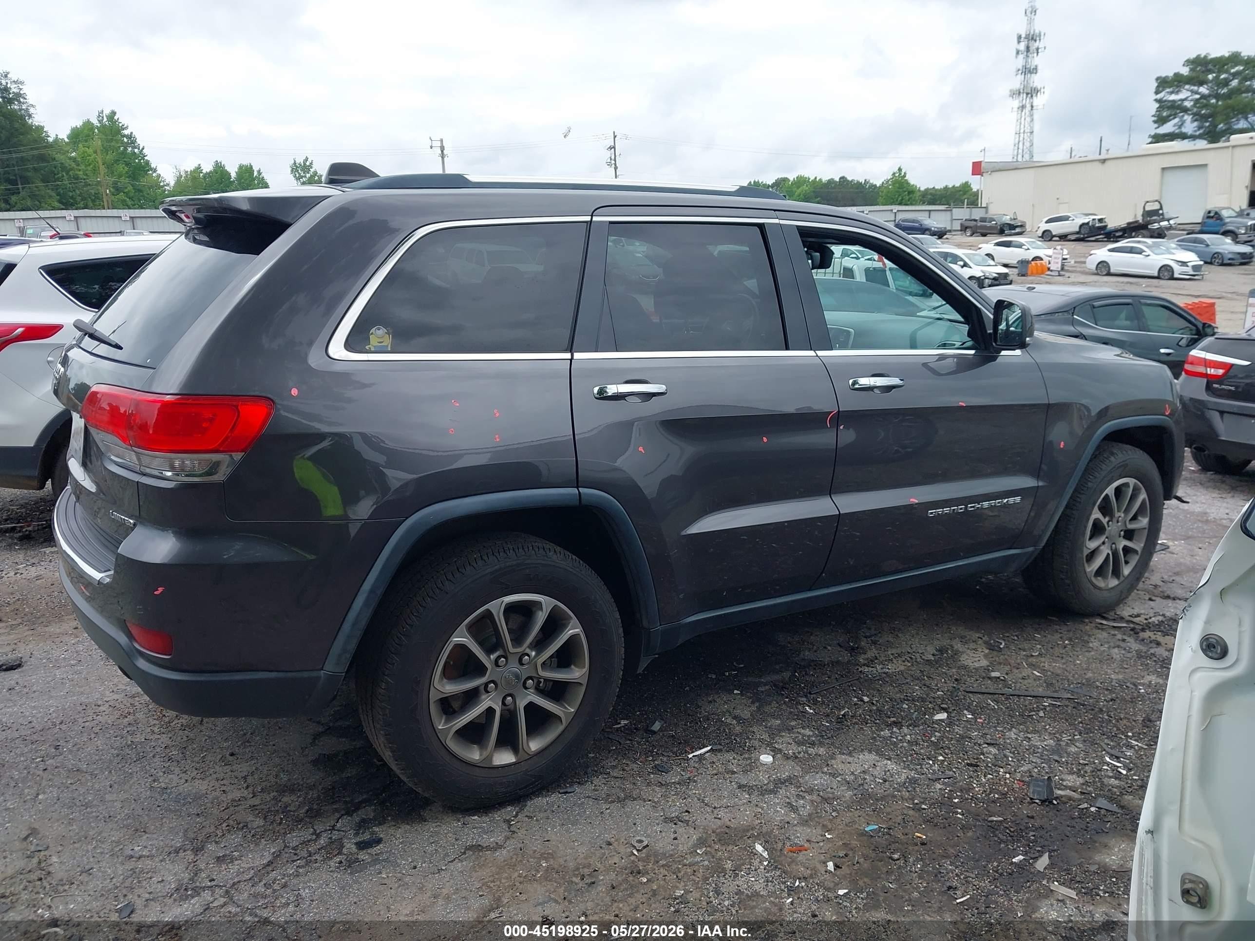 2014 Jeep Grand Cherokee Limited Gray vin: 1C4RJEBGXEC488195