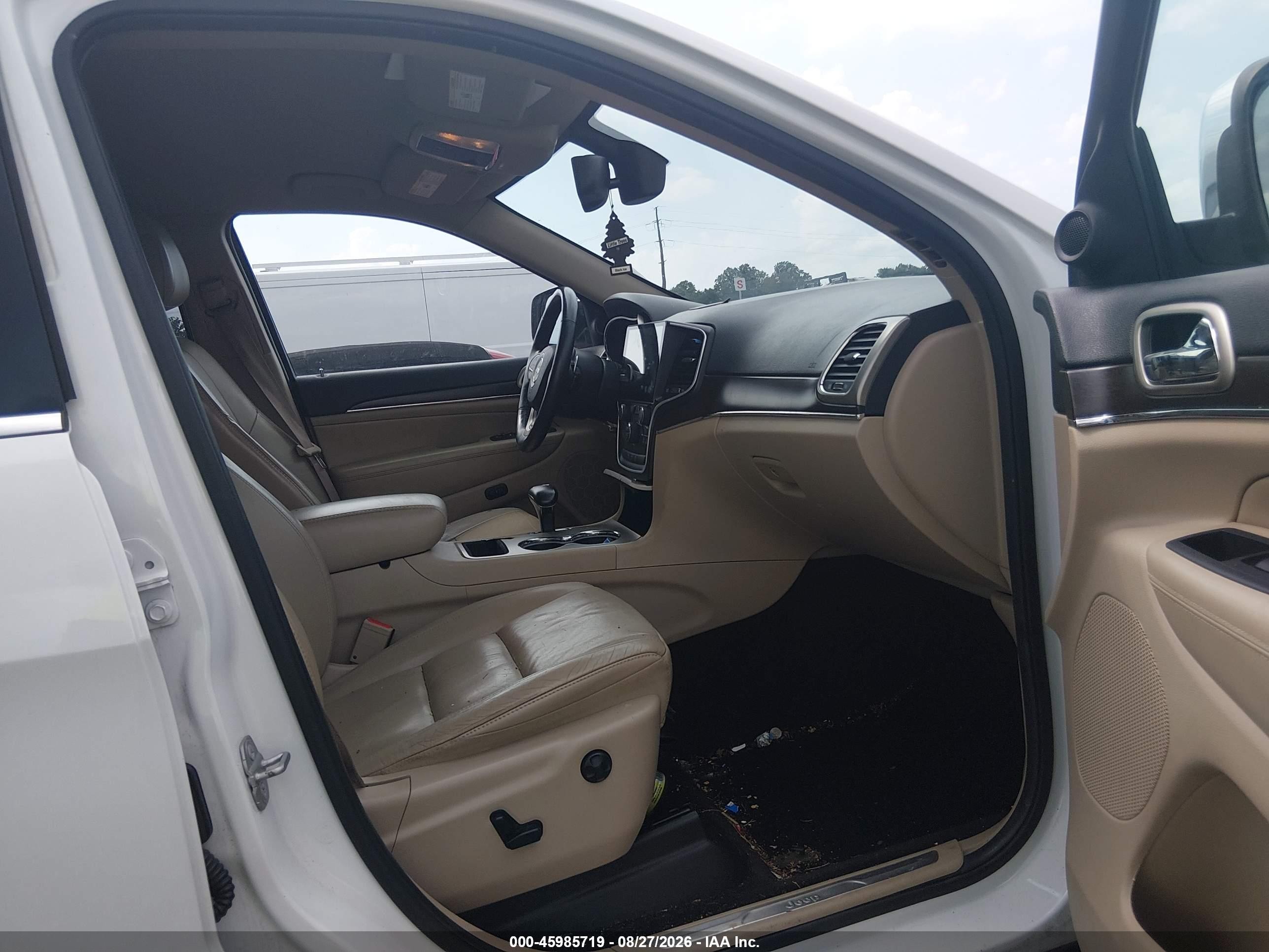 2014 Jeep Grand Cherokee Limited White vin: 1C4RJEBGXEC559976