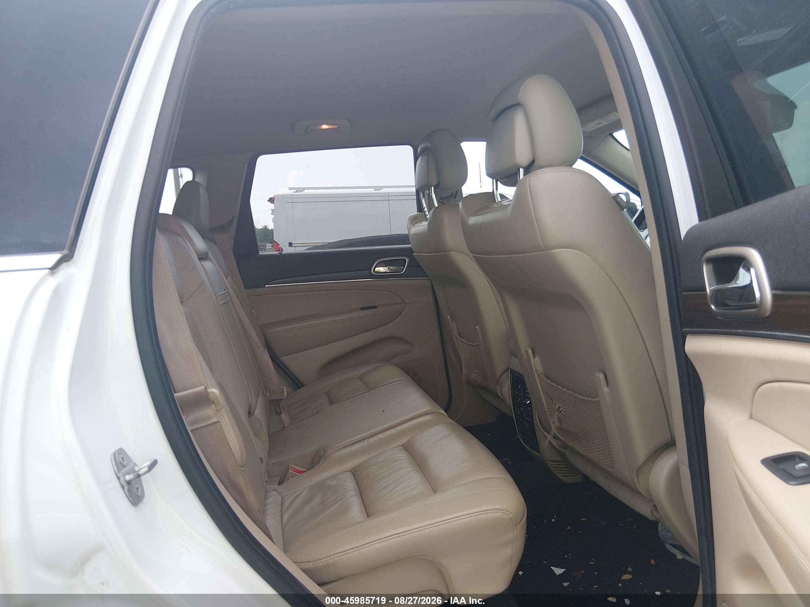2014 Jeep Grand Cherokee Limited White vin: 1C4RJEBGXEC559976