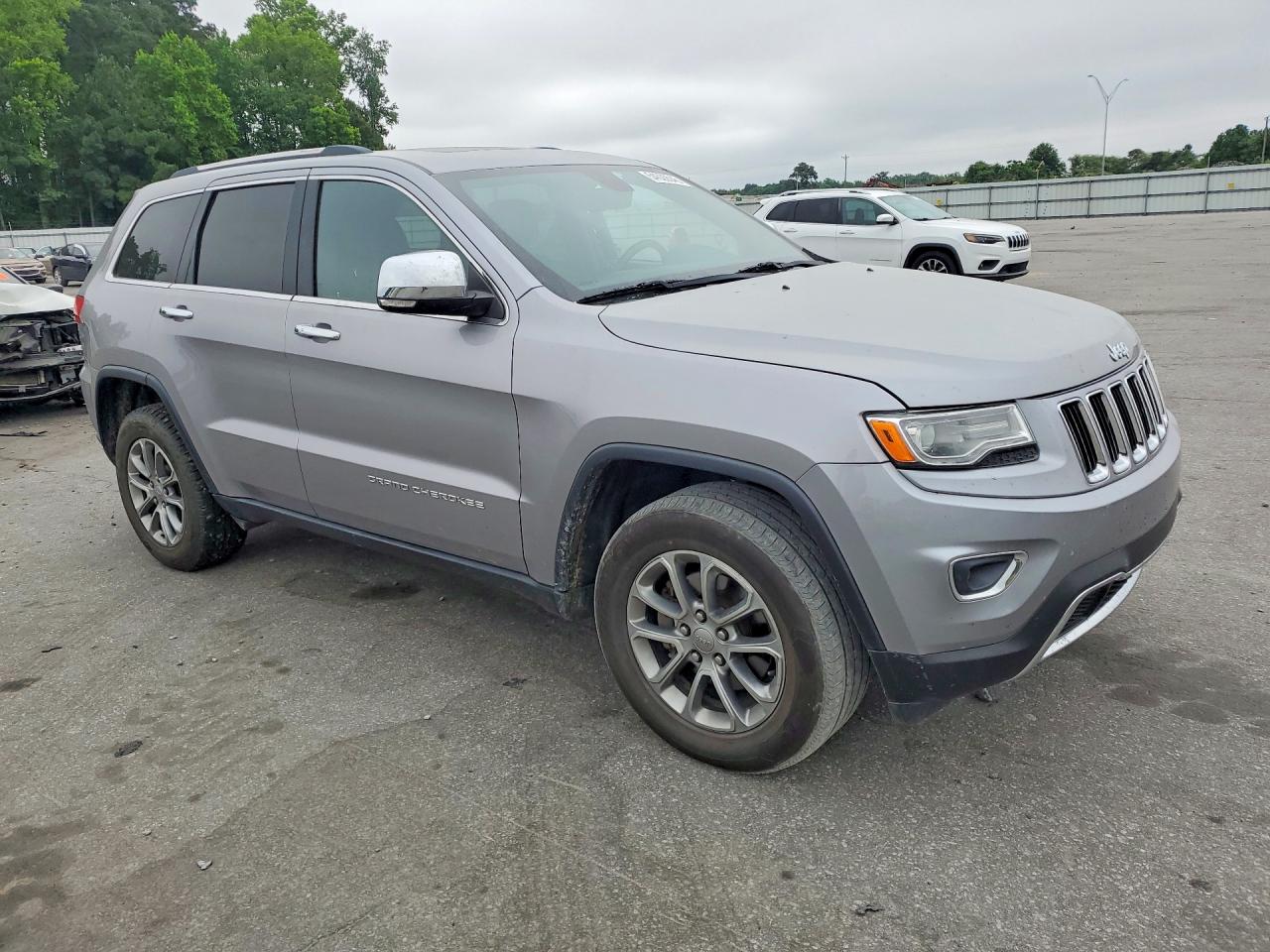 2015 Jeep Grand Cherokee Limited Silver vin: 1C4RJEBGXFC198833