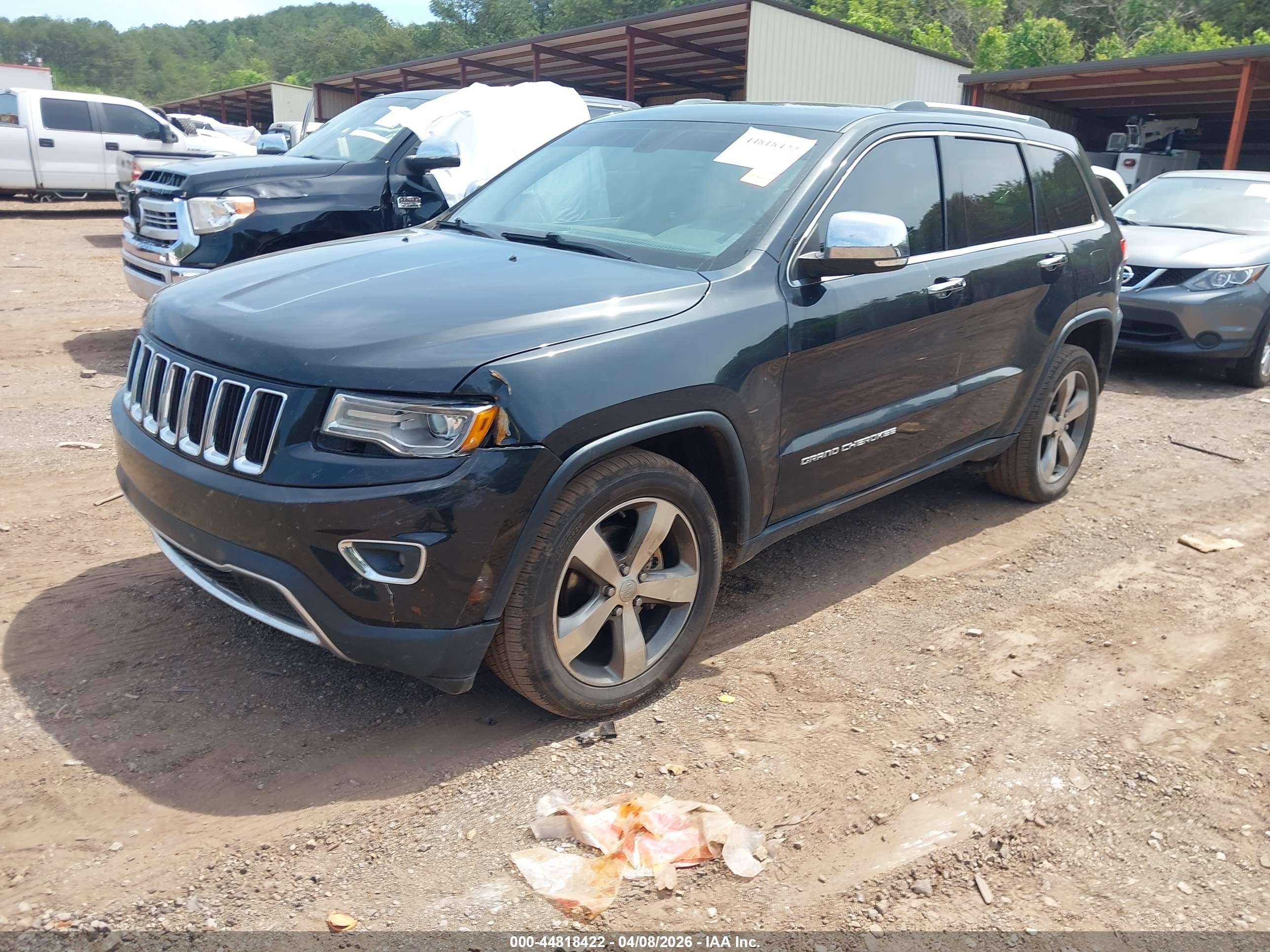 2015 Jeep Grand Cherokee Limited Black vin: 1C4RJEBGXFC614458