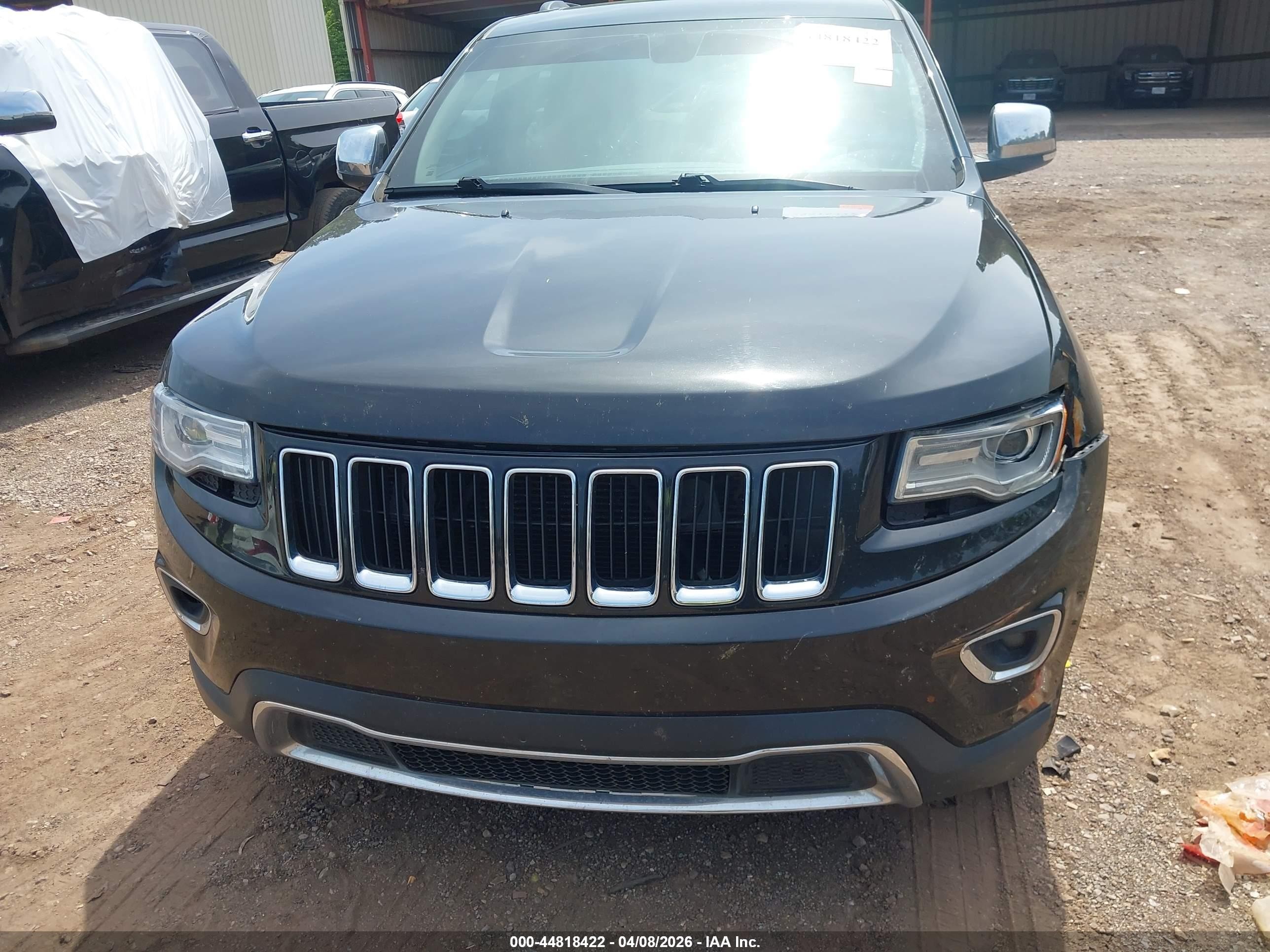 2015 Jeep Grand Cherokee Limited Black vin: 1C4RJEBGXFC614458