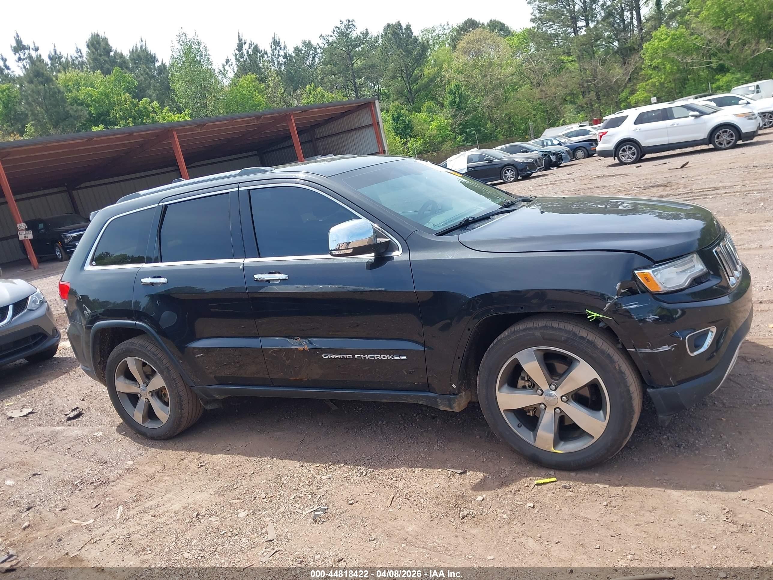 2015 Jeep Grand Cherokee Limited Black vin: 1C4RJEBGXFC614458