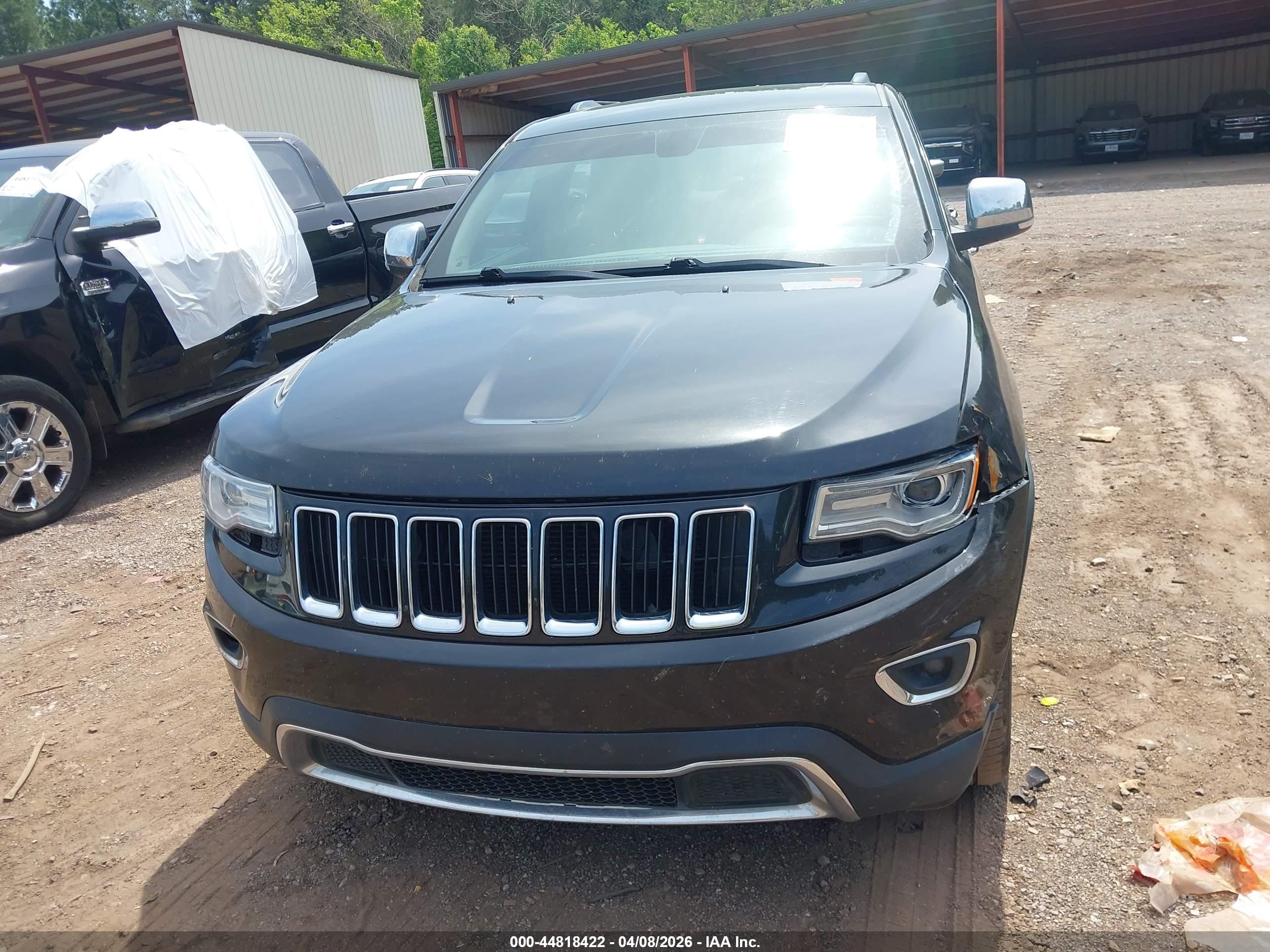 2015 Jeep Grand Cherokee Limited Black vin: 1C4RJEBGXFC614458