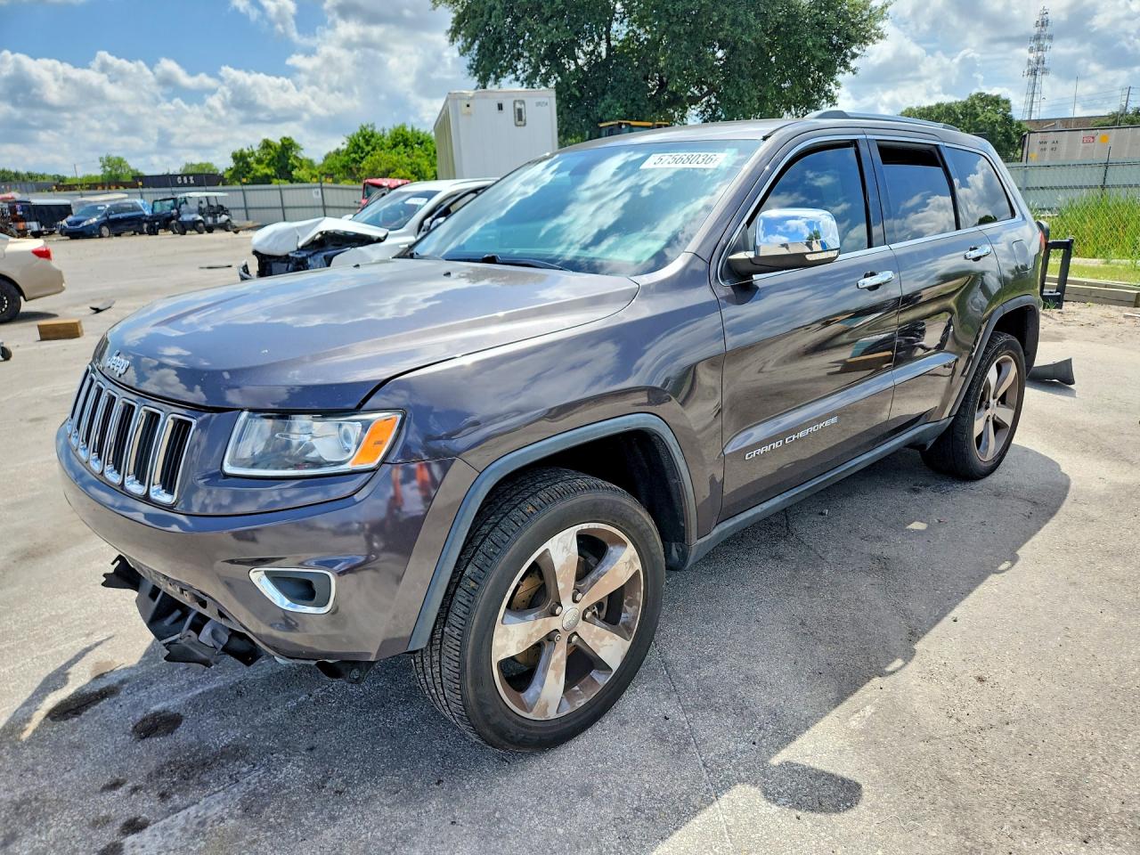 2015 Jeep Grand Cherokee Limited Gray vin: 1C4RJEBGXFC779894