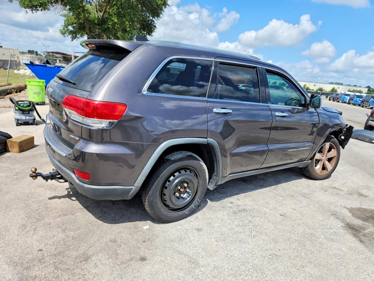 2015 Jeep Grand Cherokee Limited Gray vin: 1C4RJEBGXFC779894