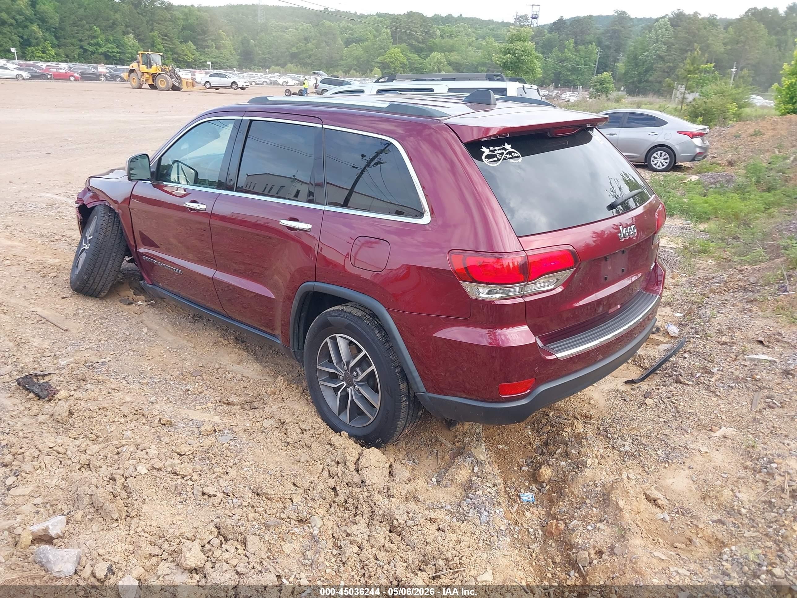 2020 Jeep Grand Cherokee Limited 4x2 Maroon vin: 1C4RJEBGXLC365431