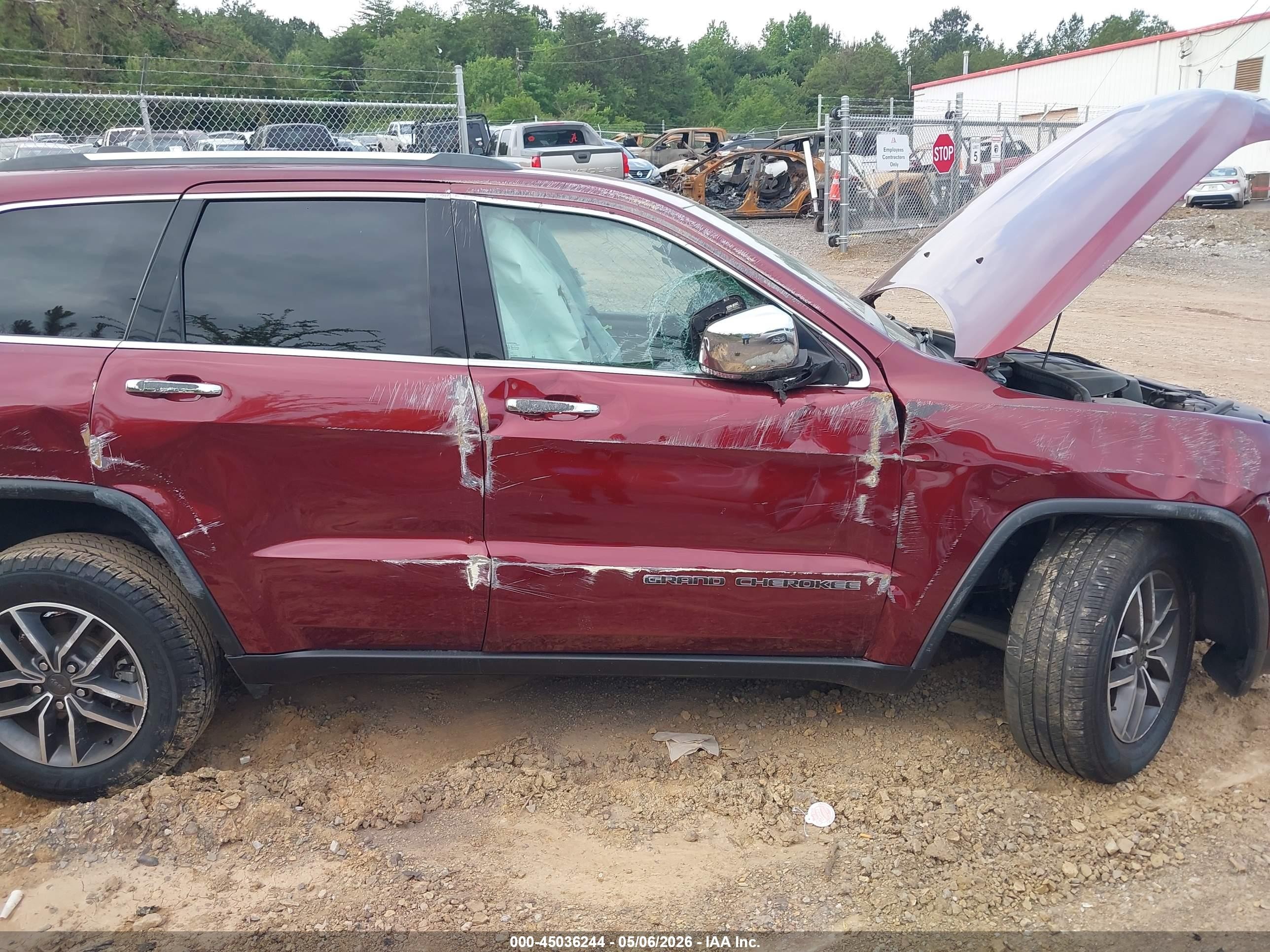 2020 Jeep Grand Cherokee Limited 4x2 Maroon vin: 1C4RJEBGXLC365431