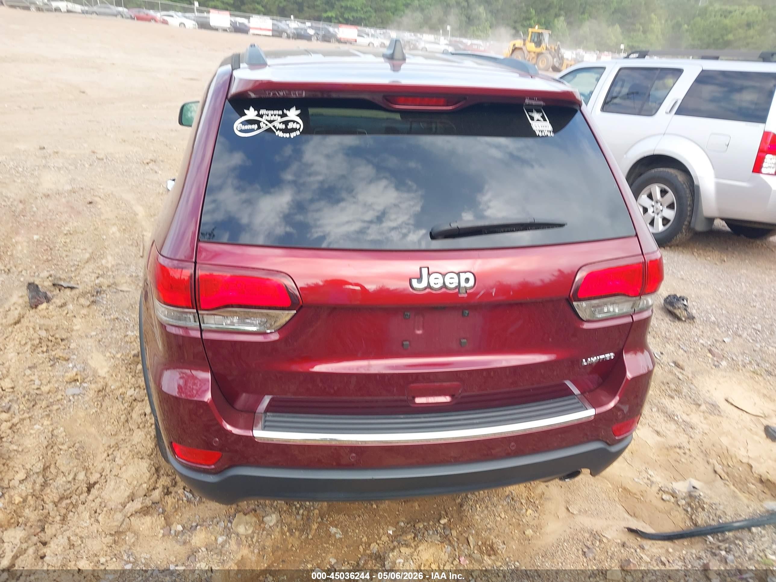 2020 Jeep Grand Cherokee Limited 4x2 Maroon vin: 1C4RJEBGXLC365431