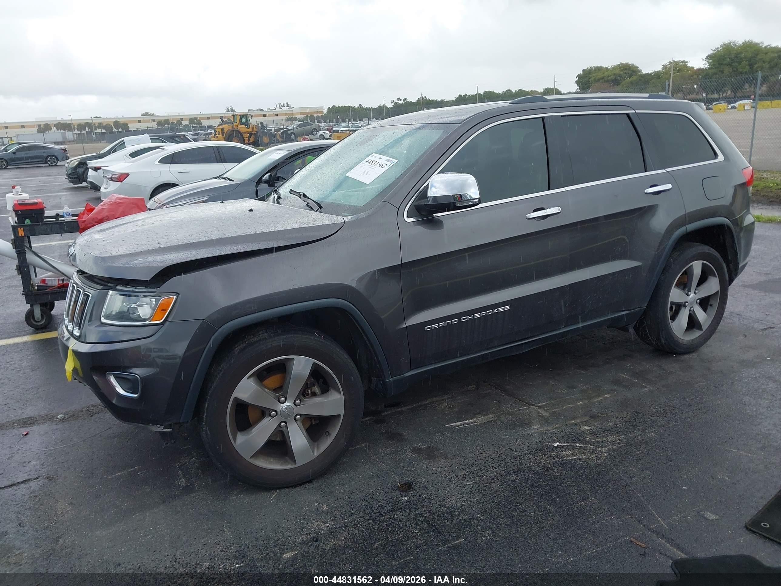 2014 Jeep Grand Cherokee Limited Gray vin: 1C4RJEBM2EC539176