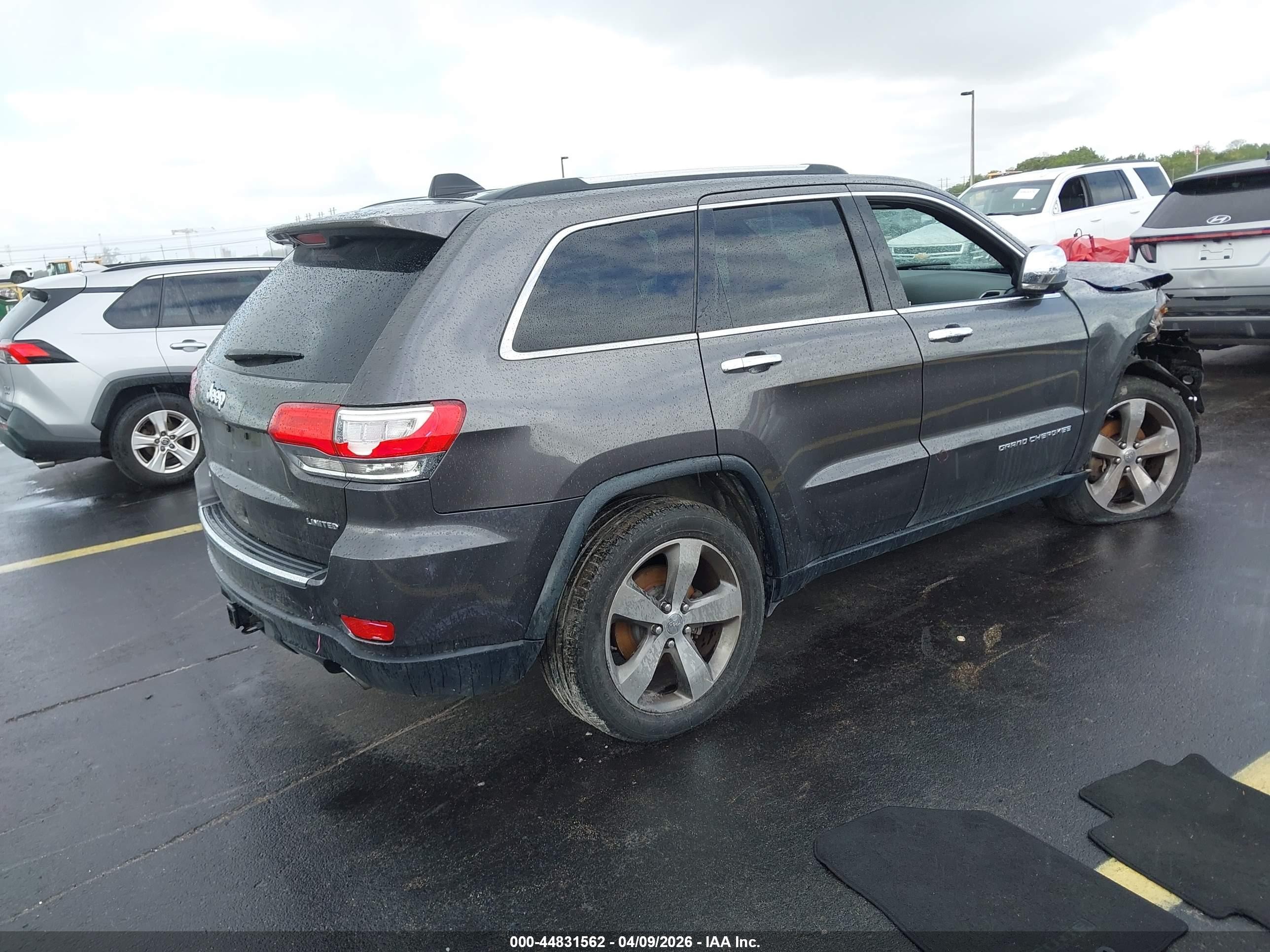 2014 Jeep Grand Cherokee Limited Gray vin: 1C4RJEBM2EC539176