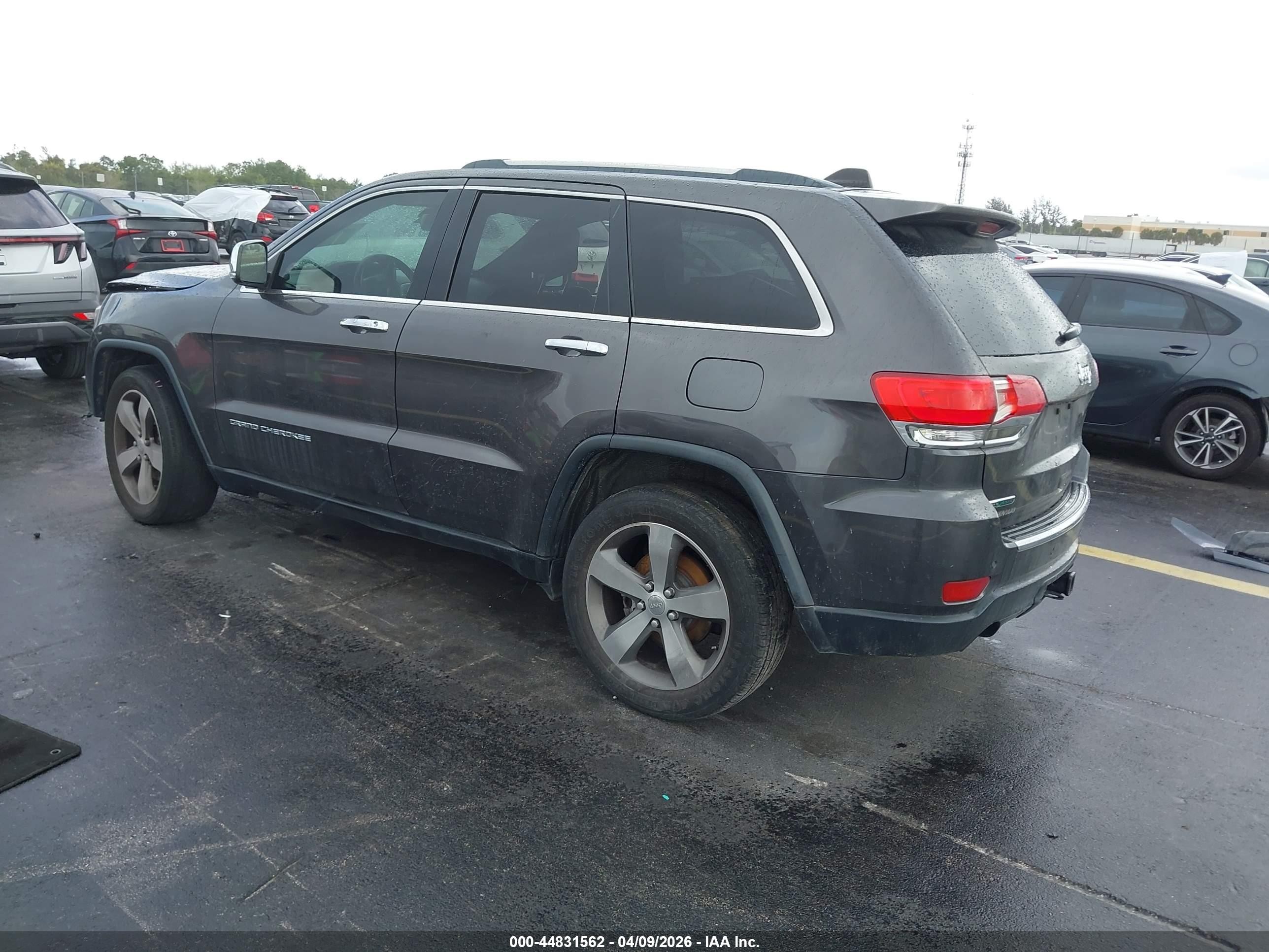2014 Jeep Grand Cherokee Limited Gray vin: 1C4RJEBM2EC539176