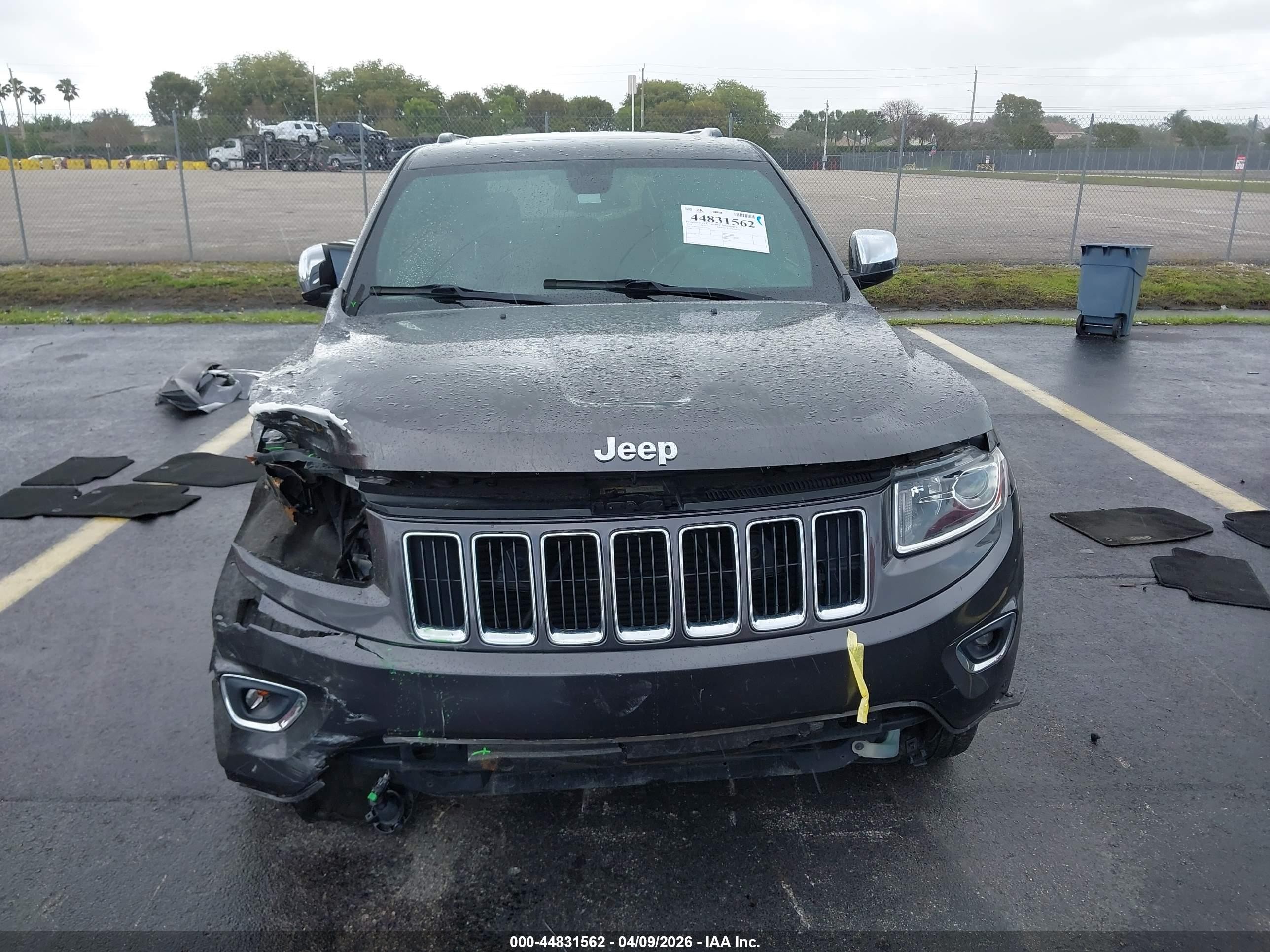 2014 Jeep Grand Cherokee Limited Gray vin: 1C4RJEBM2EC539176