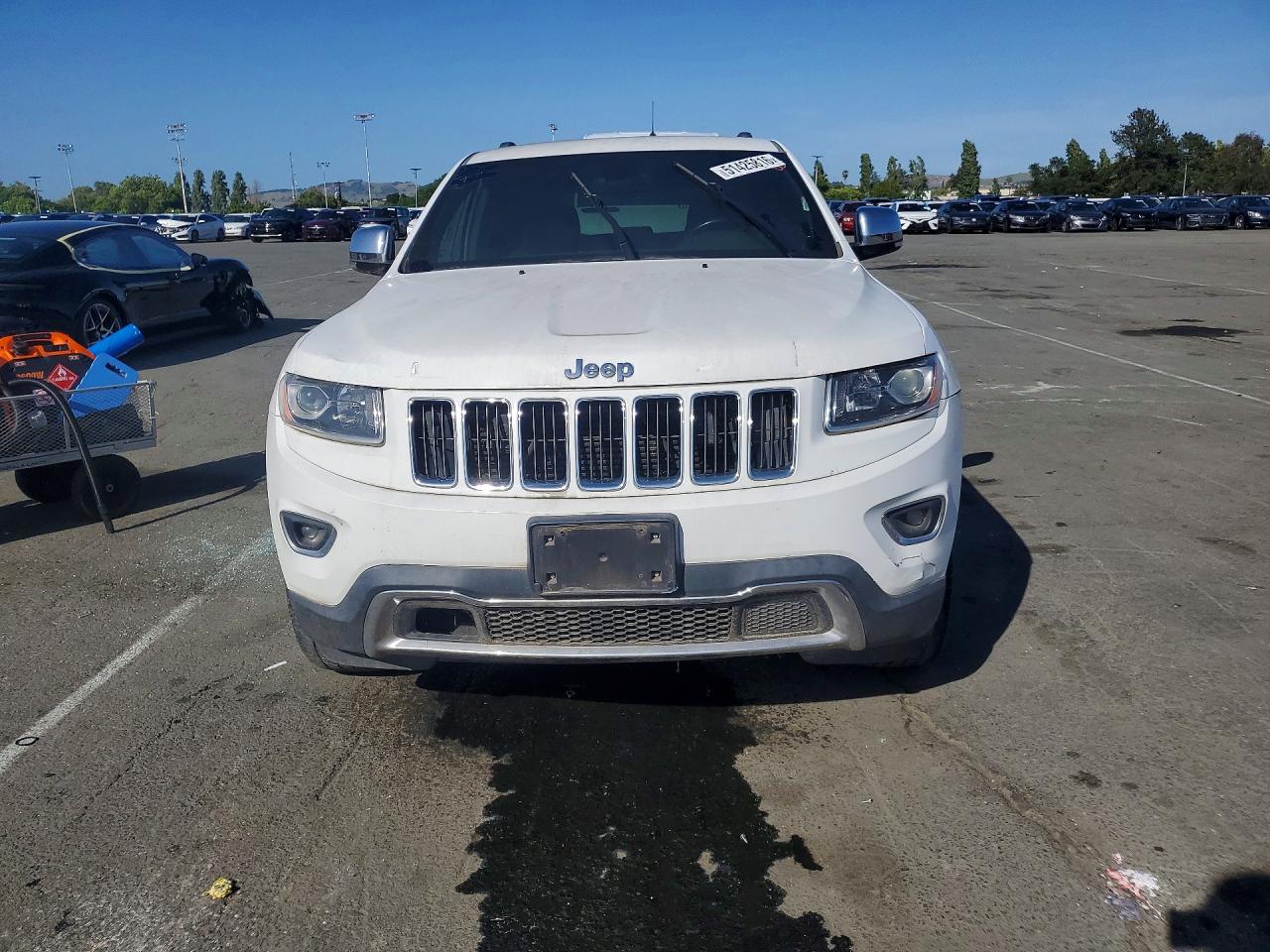 2015 Jeep Grand Cherokee Limited White vin: 1C4RJEBM3FC620320