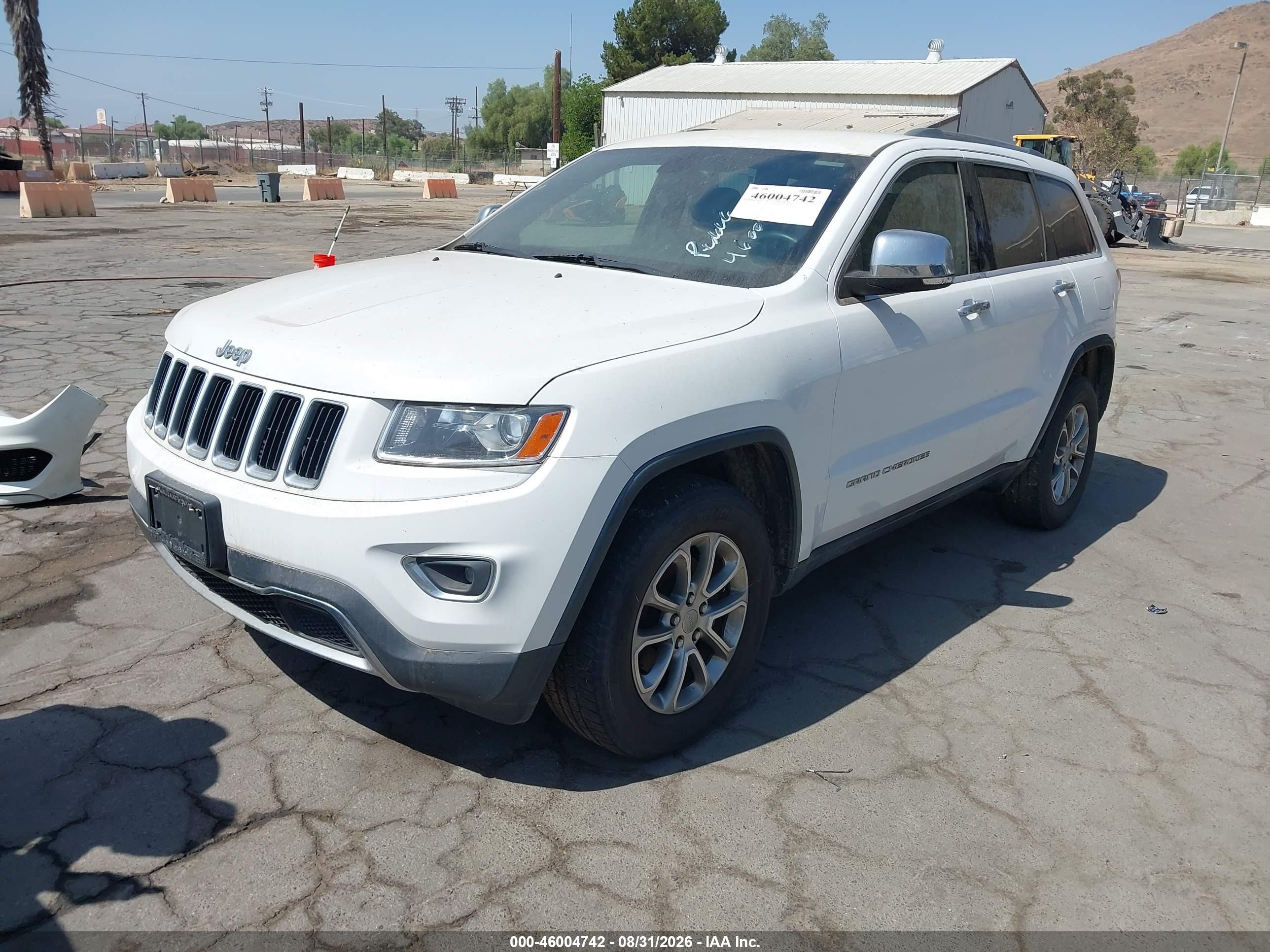 2015 Jeep Grand Cherokee Limited Белый vin: 1C4RJEBM3FC944738