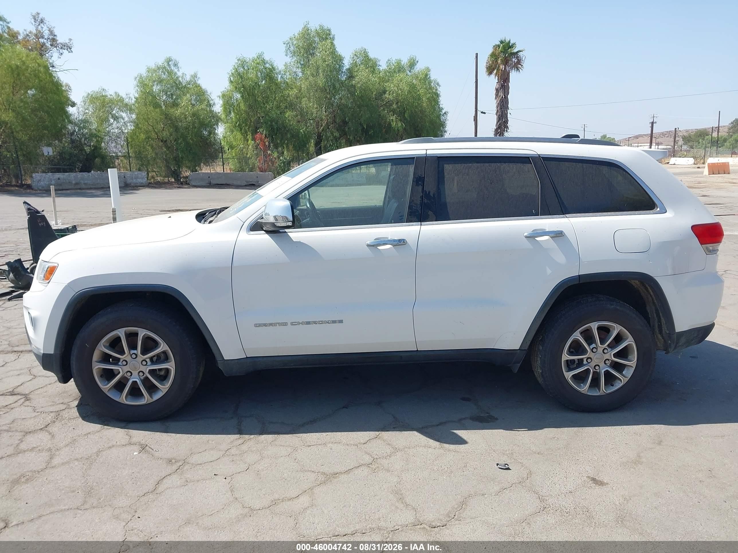 2015 Jeep Grand Cherokee Limited Белый vin: 1C4RJEBM3FC944738