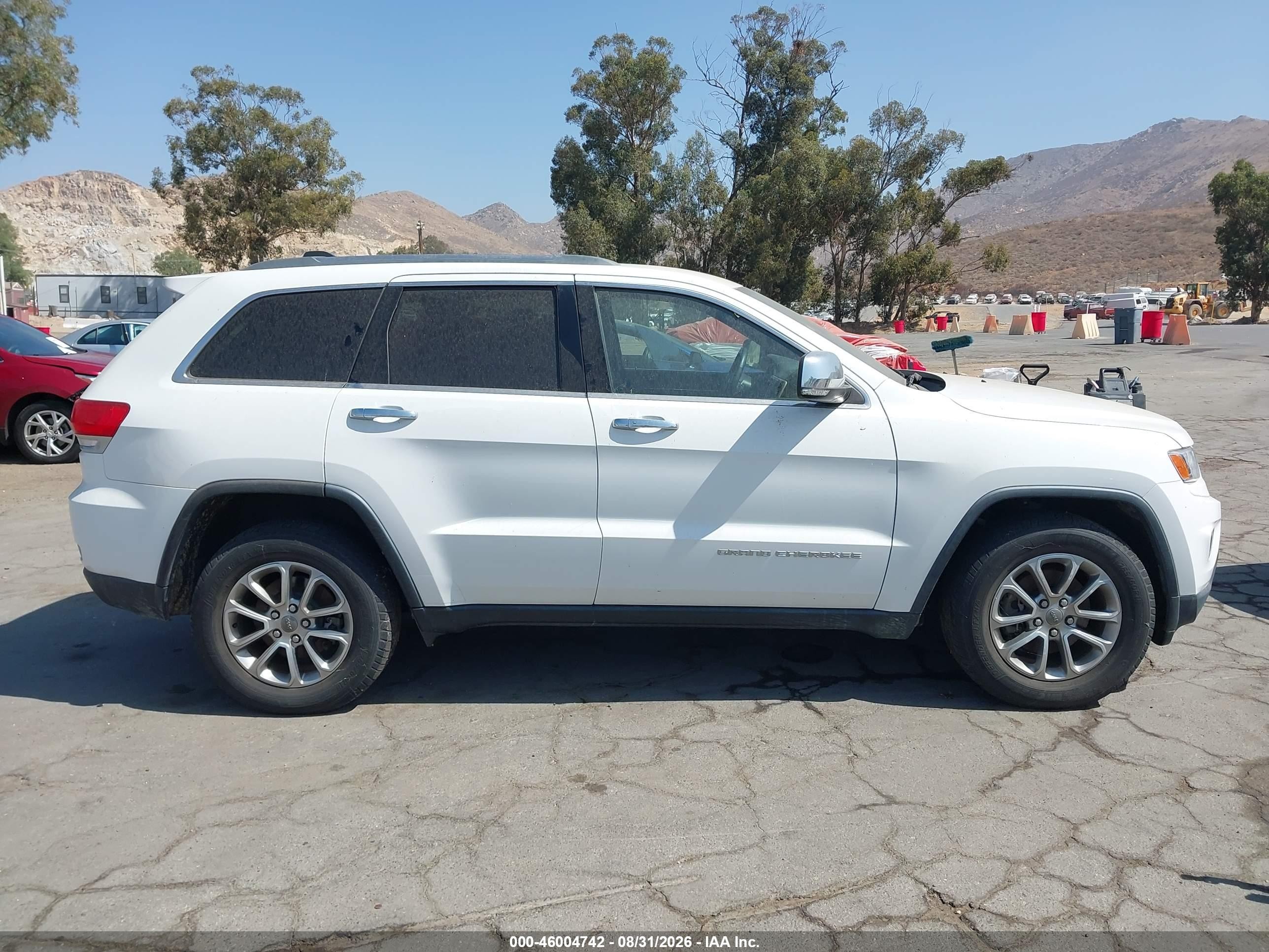 2015 Jeep Grand Cherokee Limited Белый vin: 1C4RJEBM3FC944738