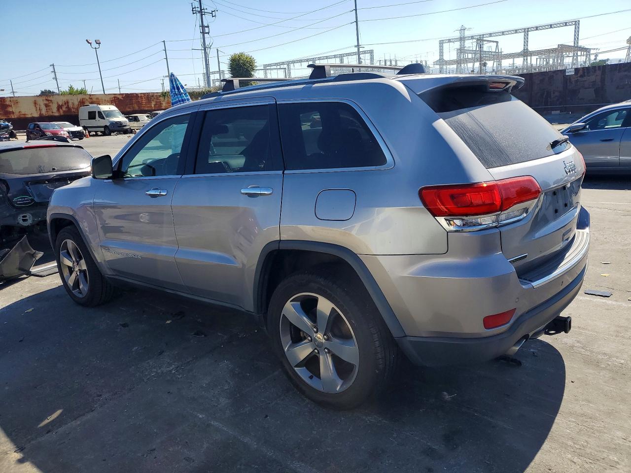 2014 Jeep Grand Cherokee Limited Серебряный vin: 1C4RJEBM5EC387118