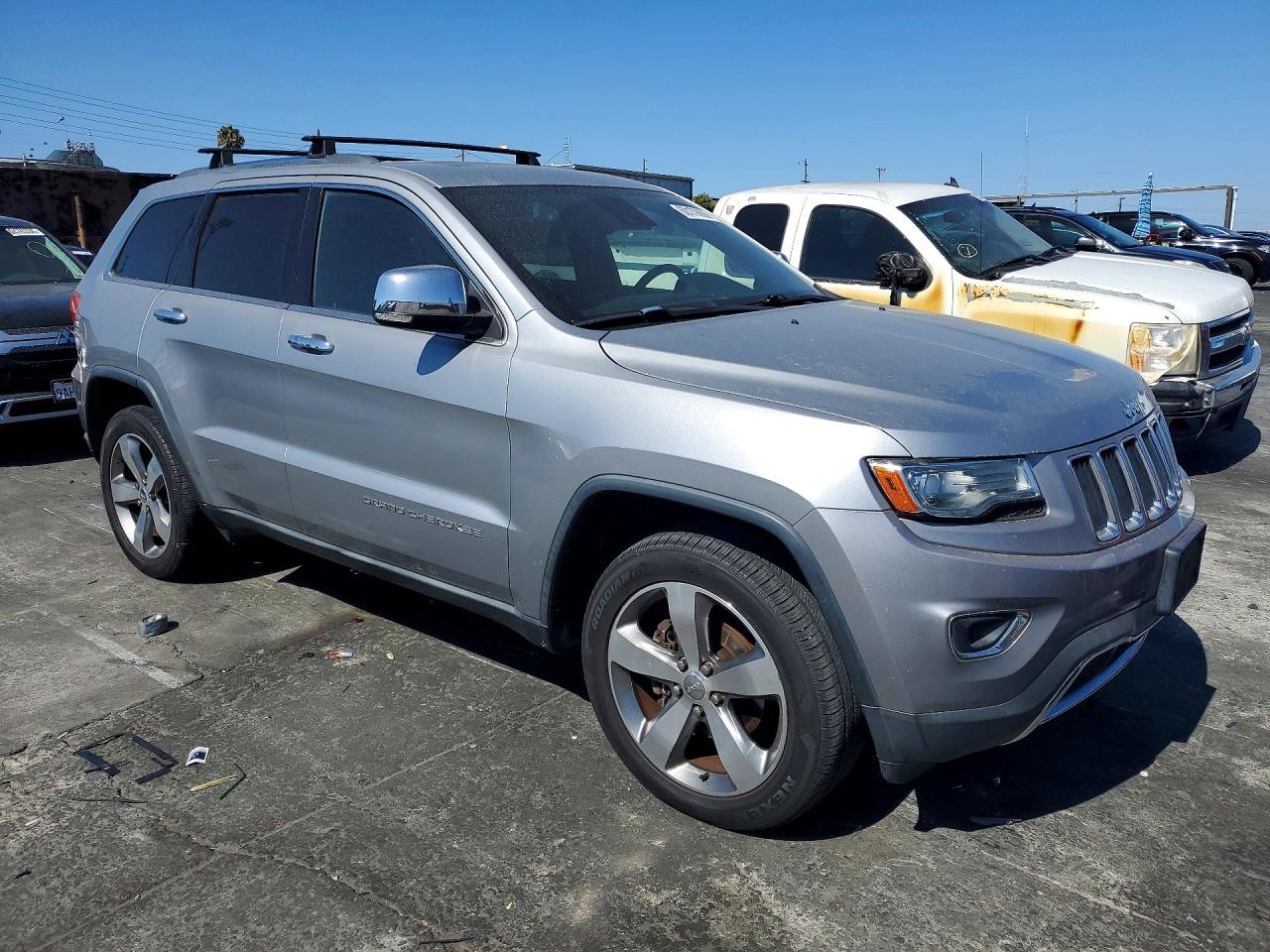 2014 Jeep Grand Cherokee Limited Серебряный vin: 1C4RJEBM5EC387118