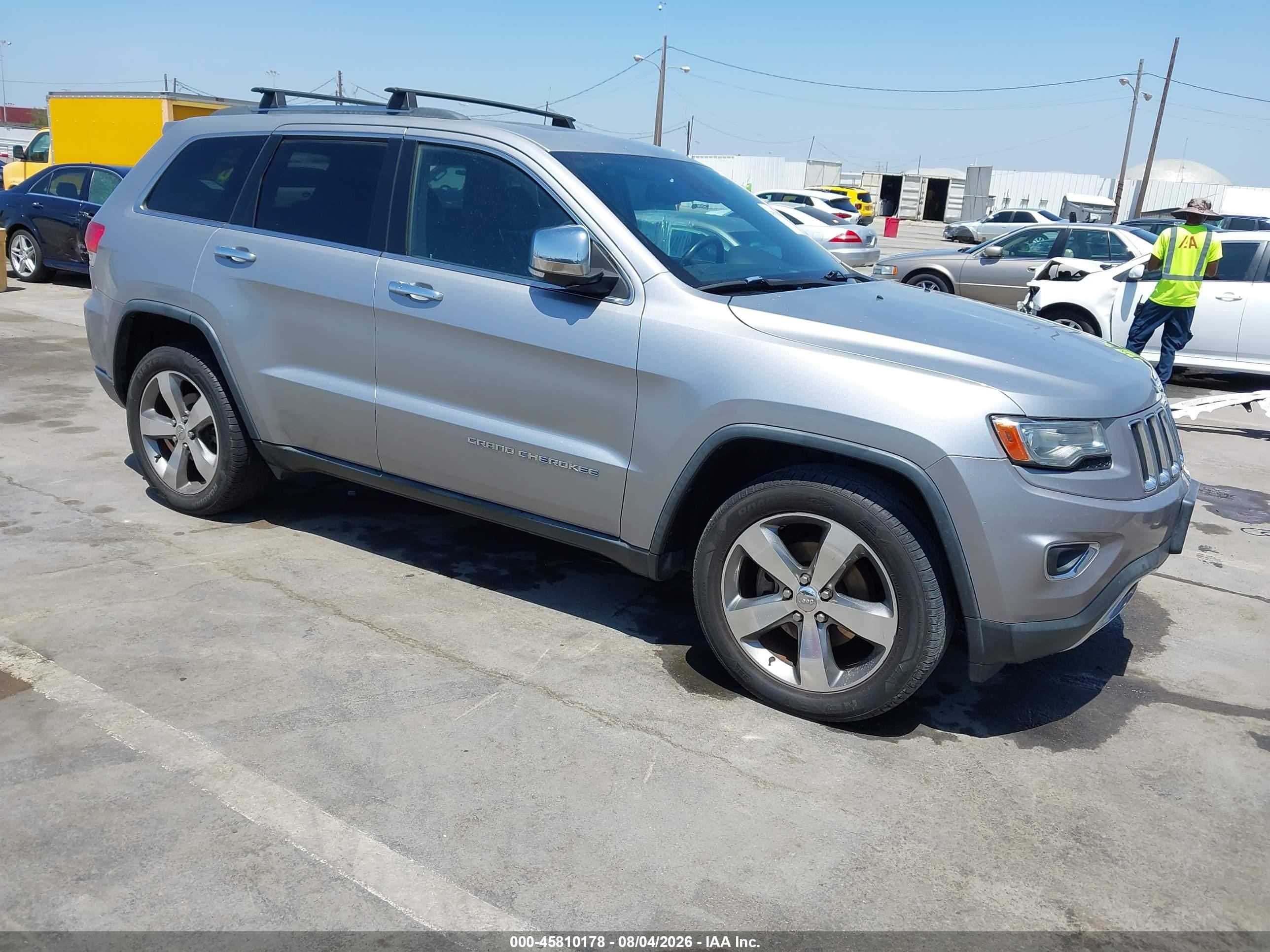 2014 Jeep Grand Cherokee Limited Серый vin: 1C4RJEBM5EC387118
