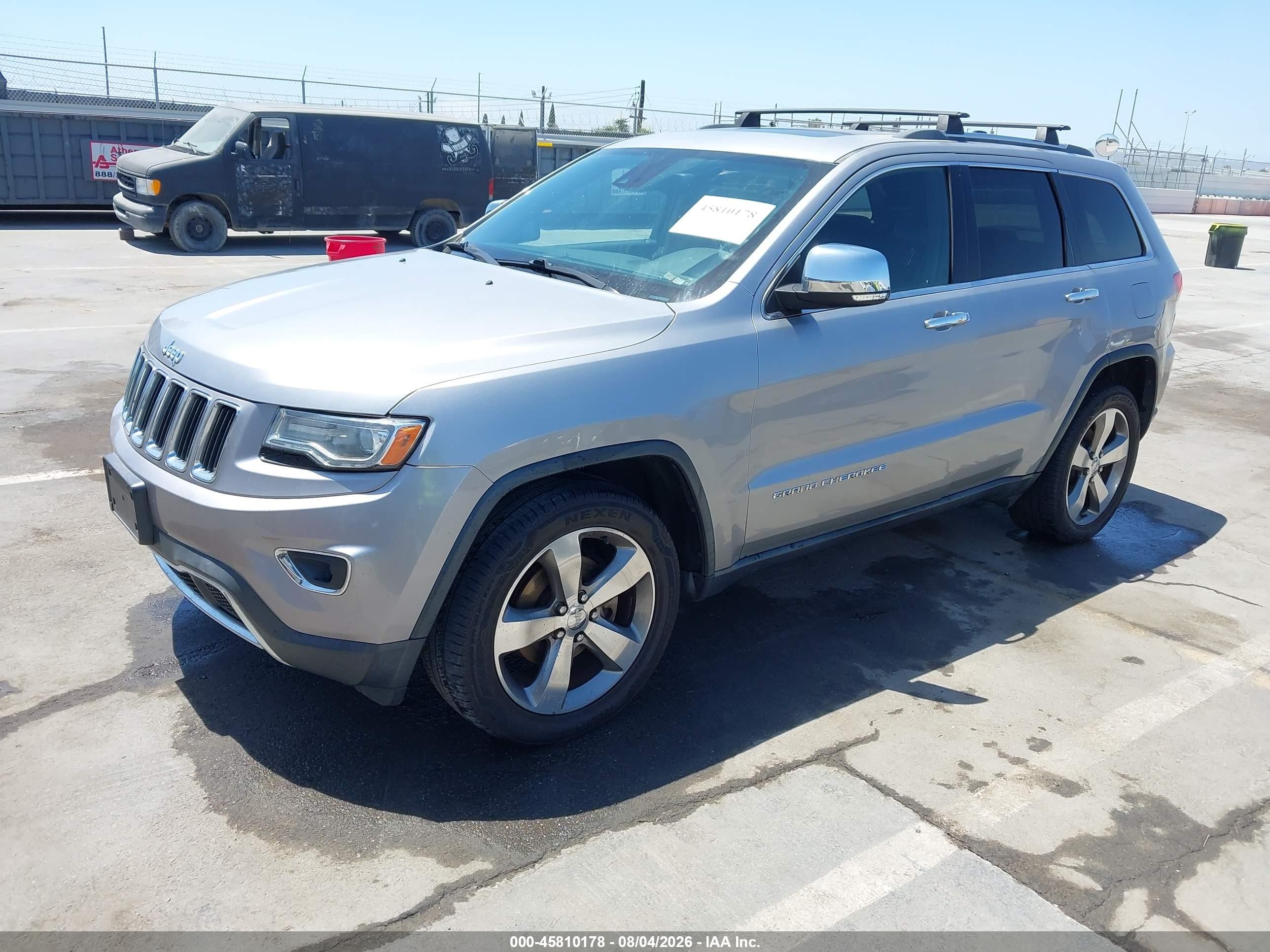 2014 Jeep Grand Cherokee Limited Серый vin: 1C4RJEBM5EC387118