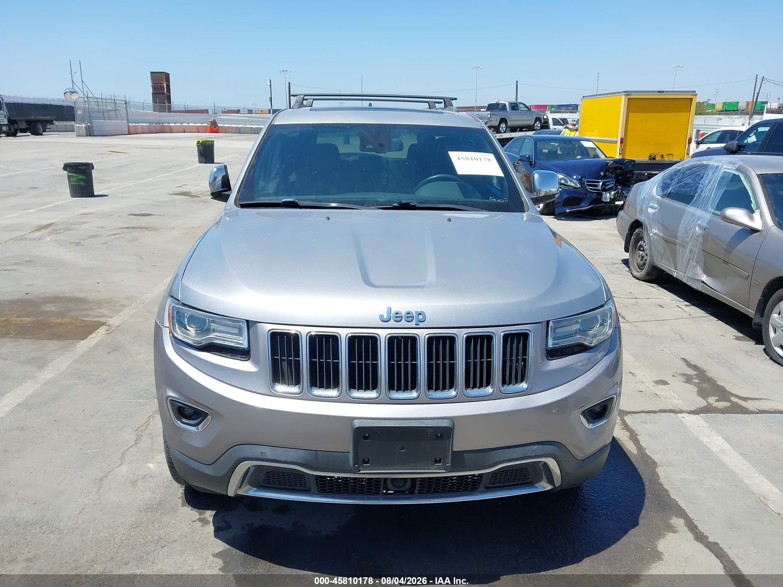 2014 Jeep Grand Cherokee Limited Серый vin: 1C4RJEBM5EC387118