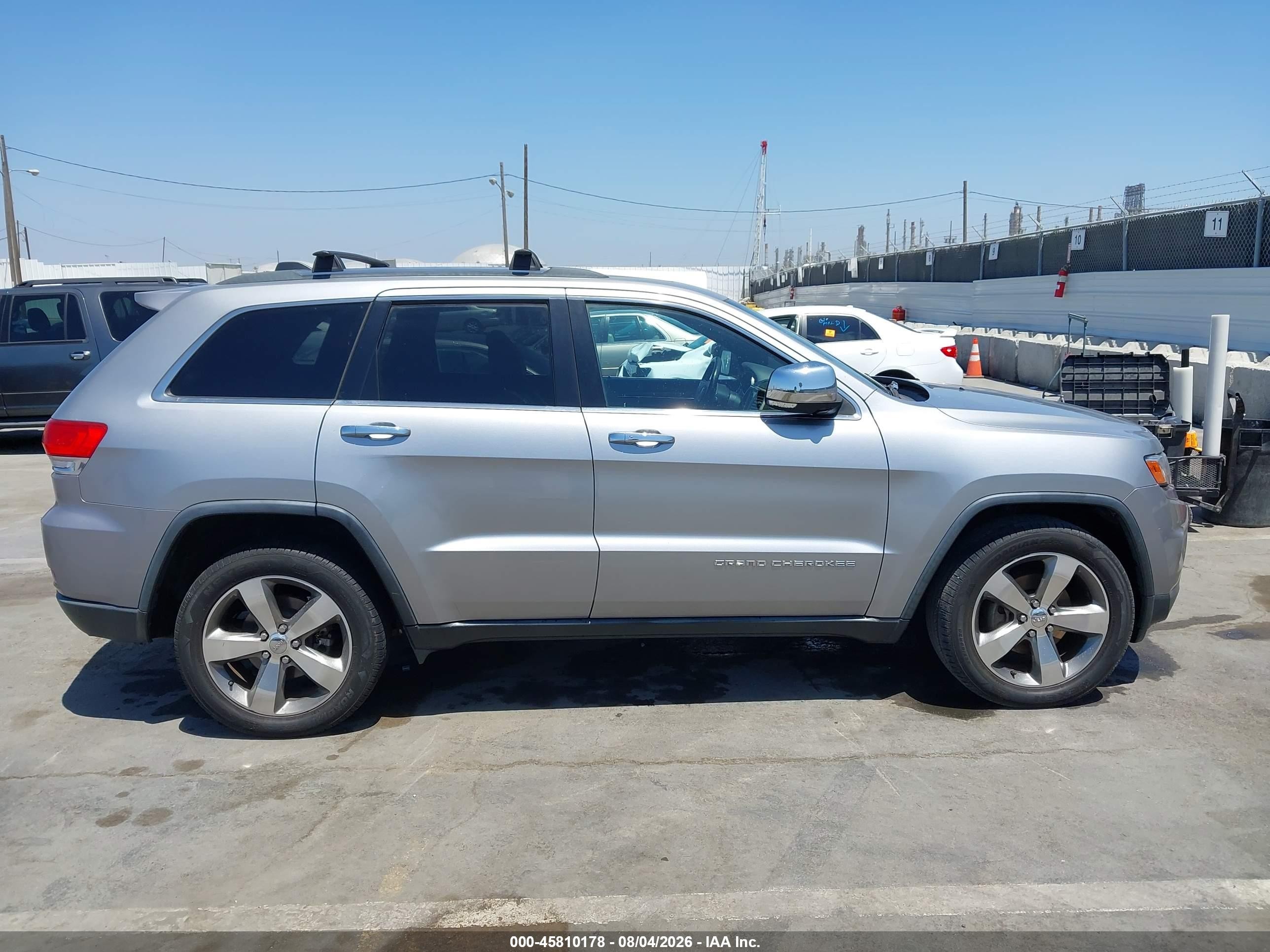 2014 Jeep Grand Cherokee Limited Серый vin: 1C4RJEBM5EC387118