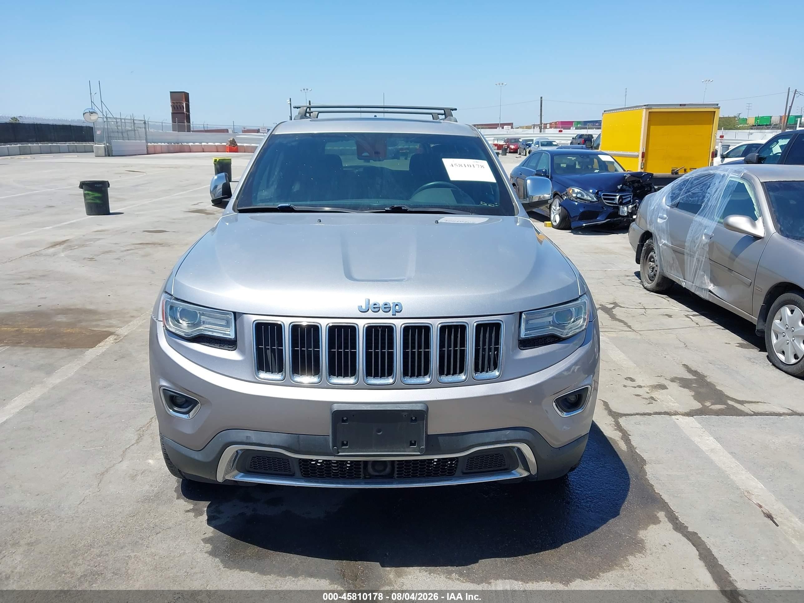 2014 Jeep Grand Cherokee Limited Серый vin: 1C4RJEBM5EC387118